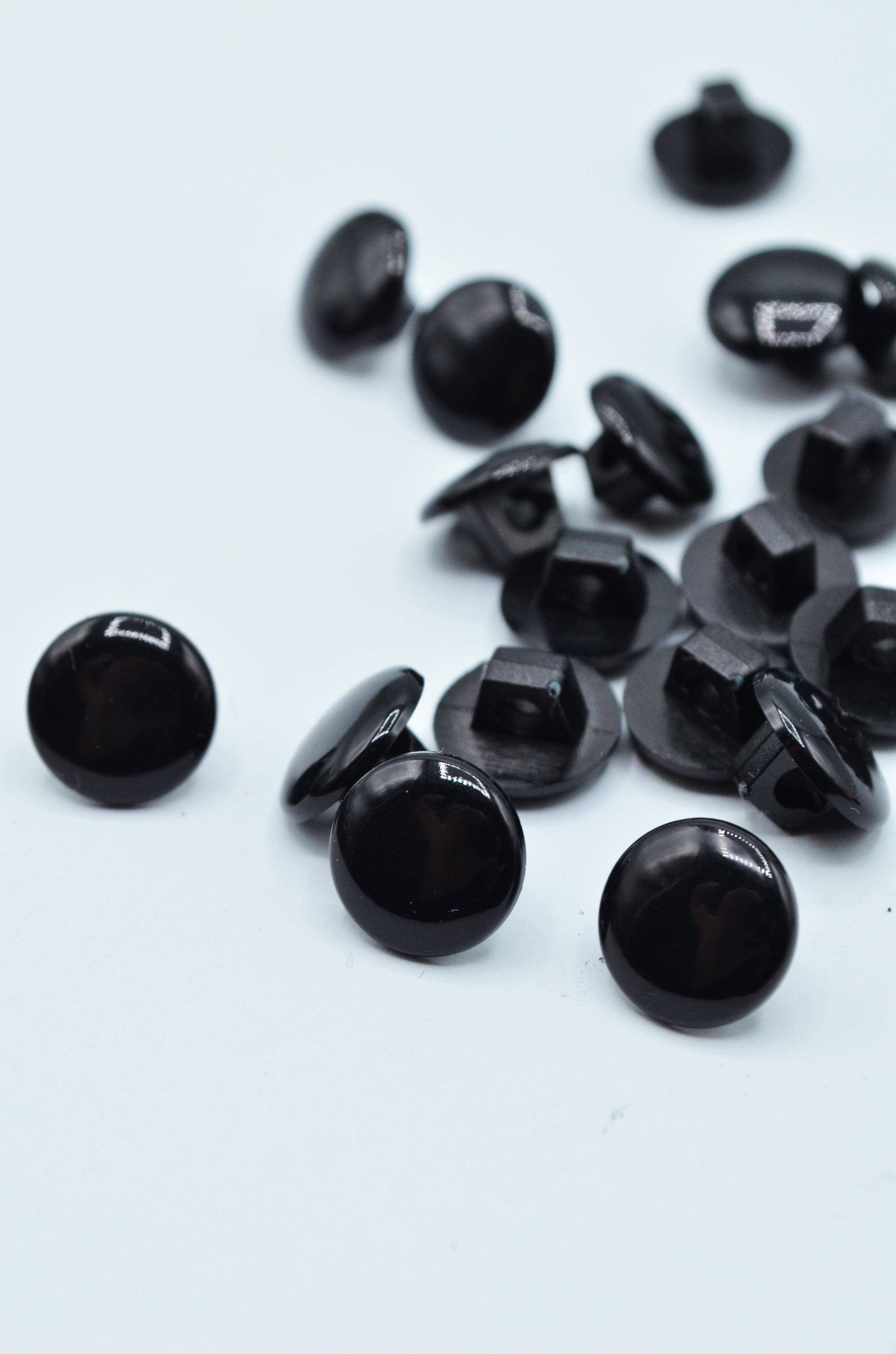 Nasturi De Plastic 11mm, Negru