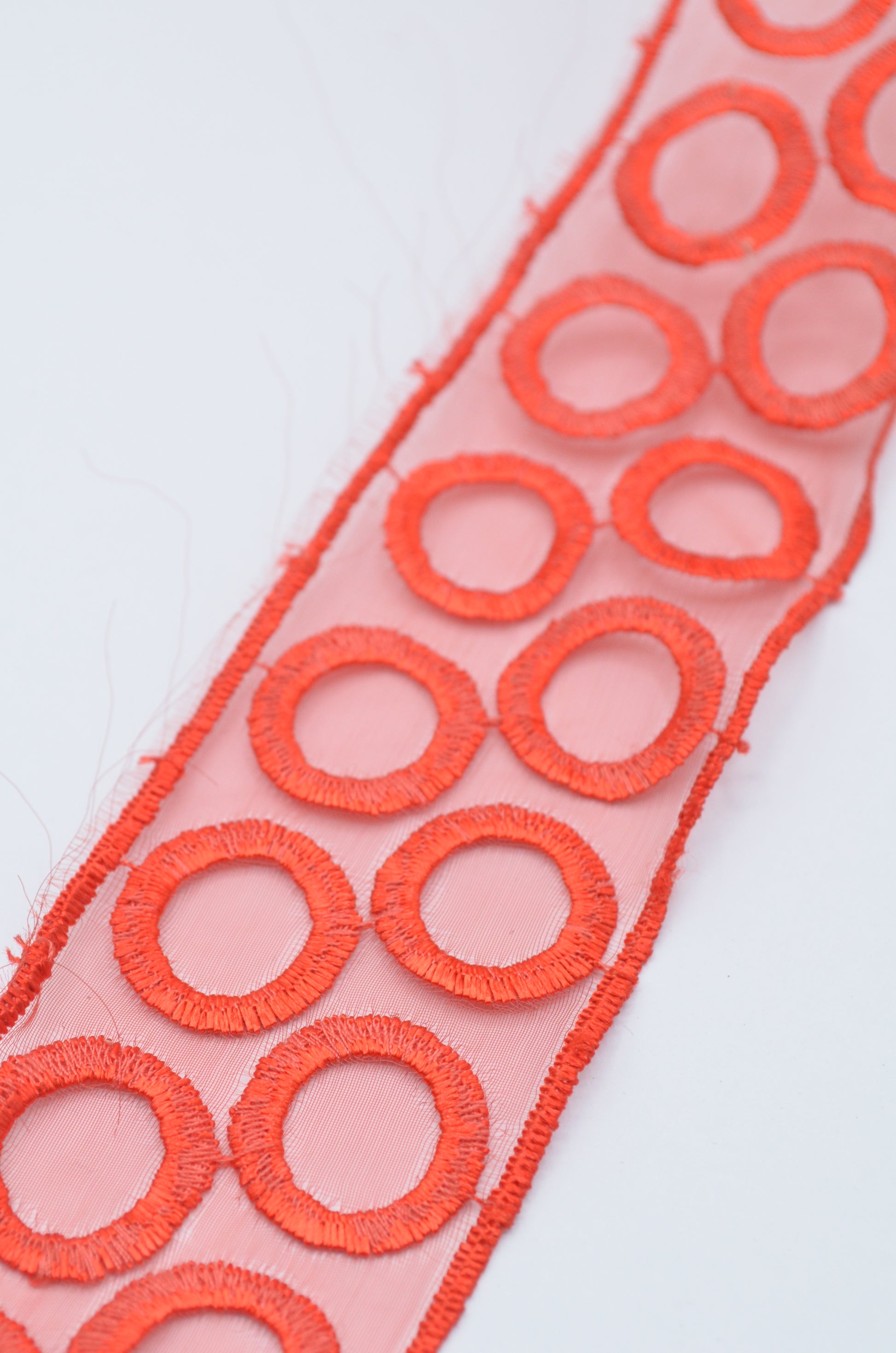 Pasmanterie Organza 45mm, Rosu