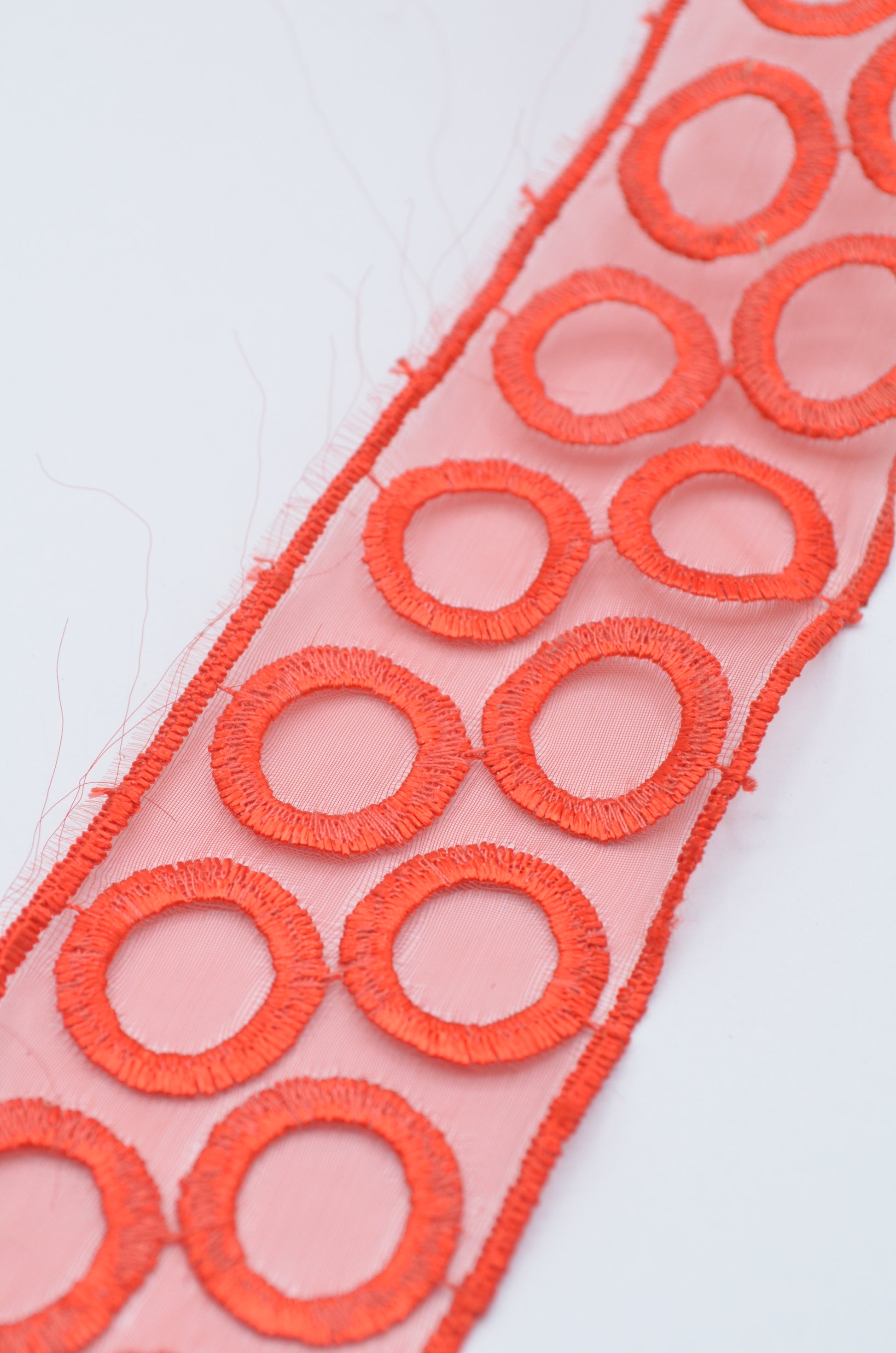 Pasmanterie Organza 45mm, Rosu