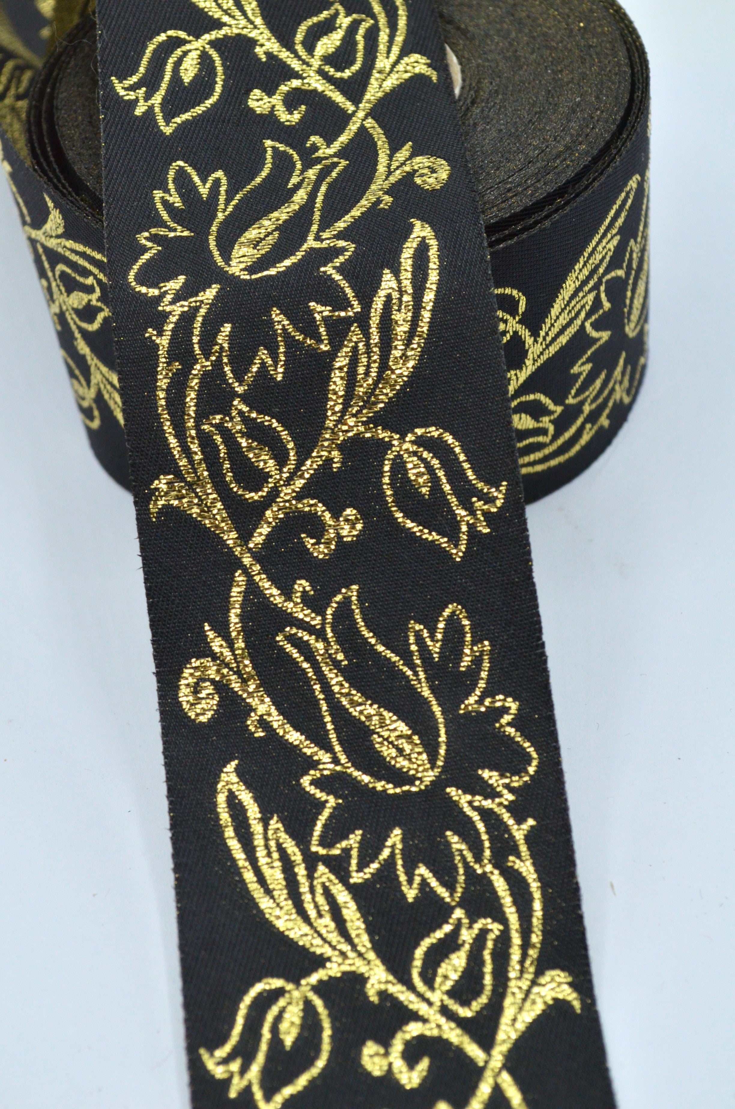 Panglica Decorativa 48mm, Negru