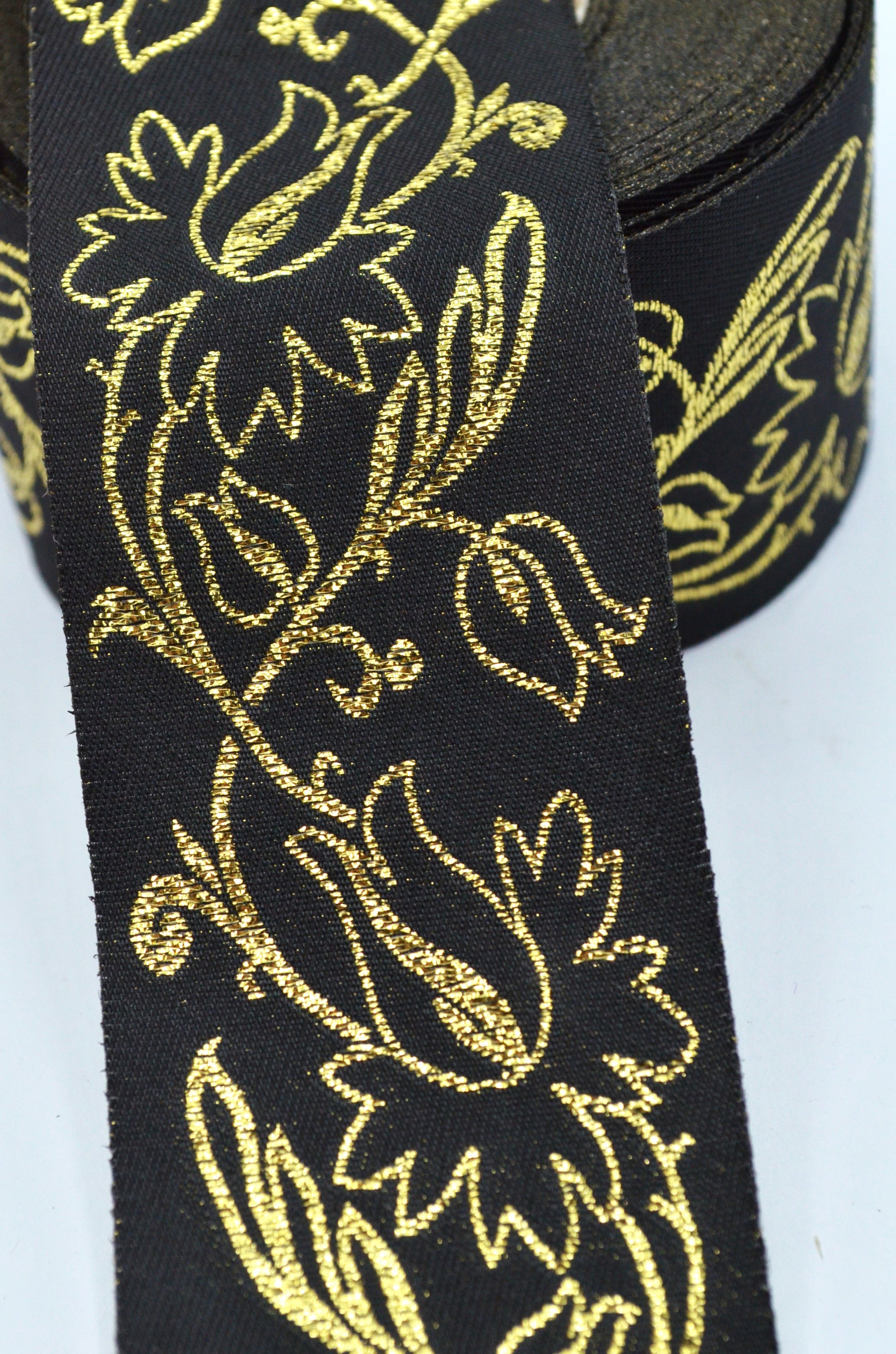 Panglica Decorativa 48mm, Negru