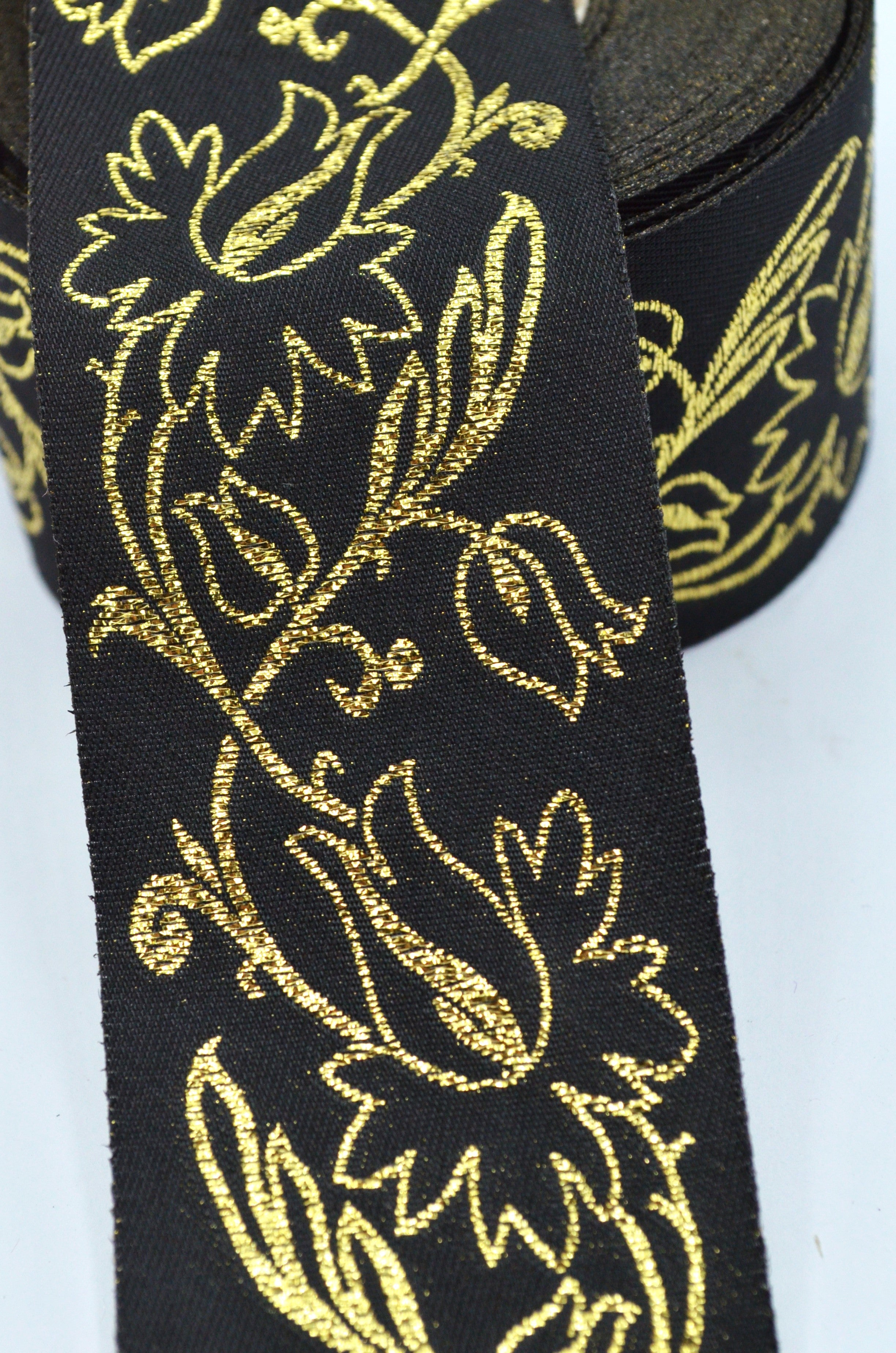 Panglica Decorativa 48mm, Negru