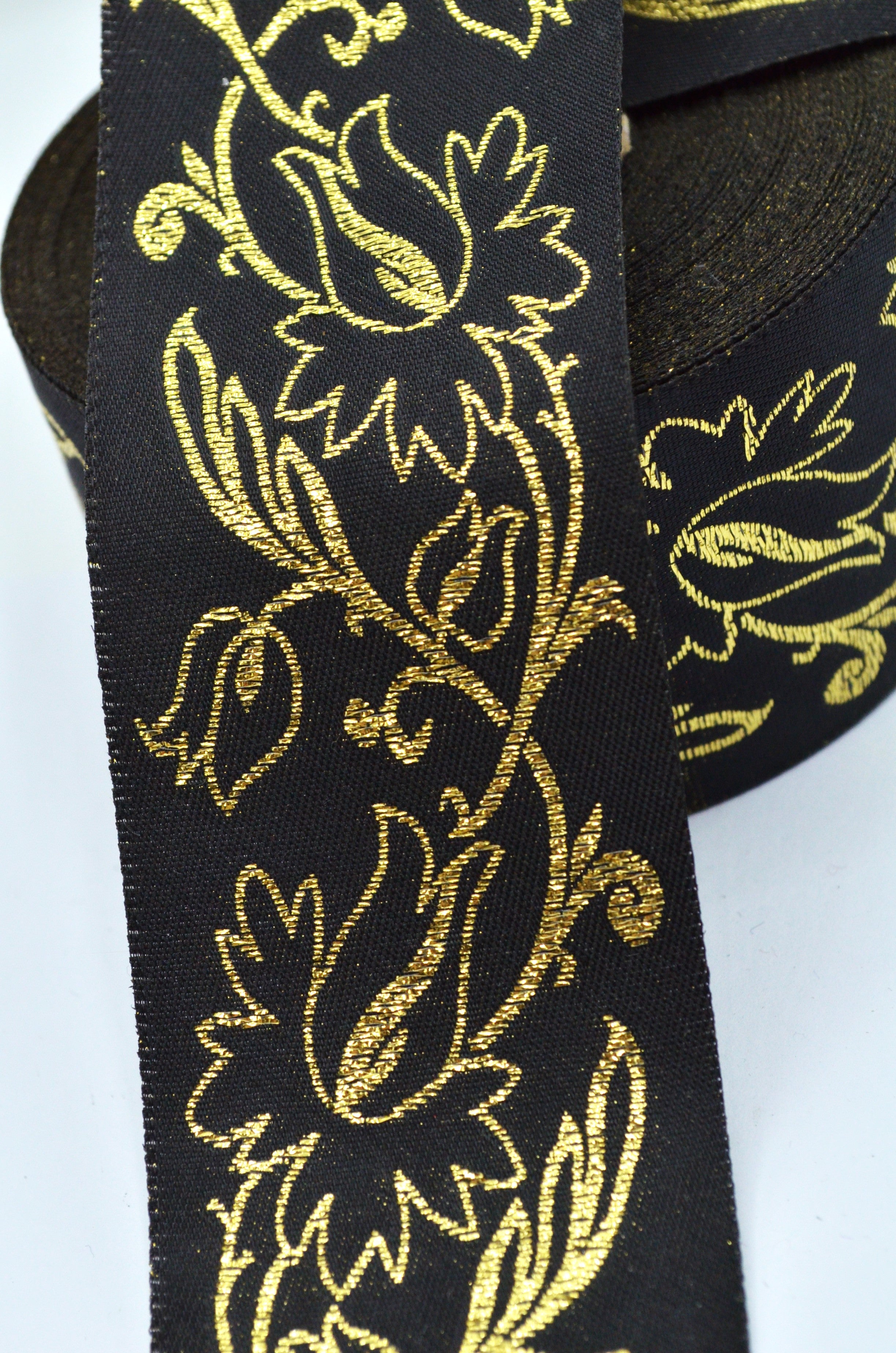 Panglica Decorativa 48mm, Negru