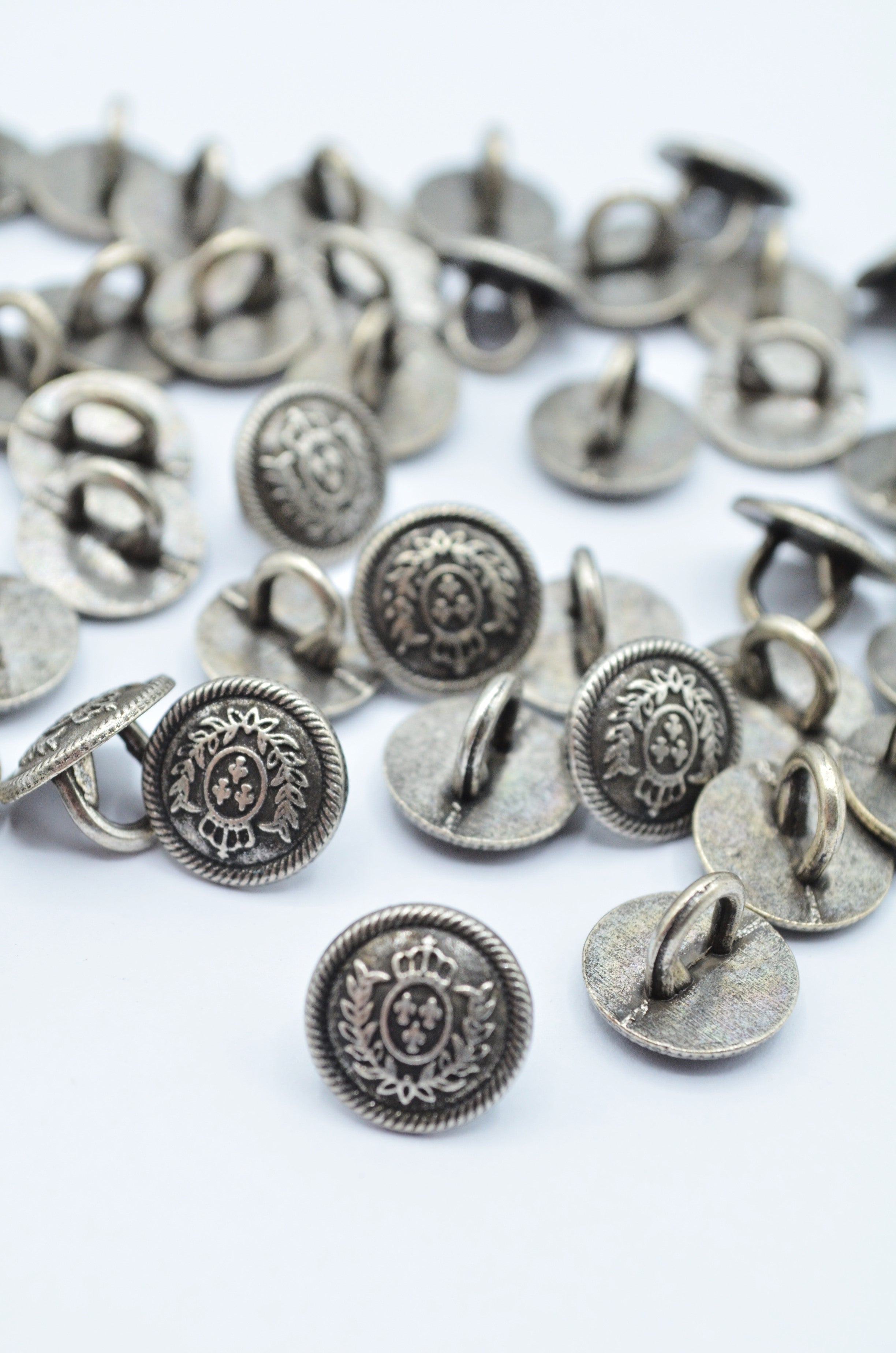 Nasturi Metalici Argintii, 11mm