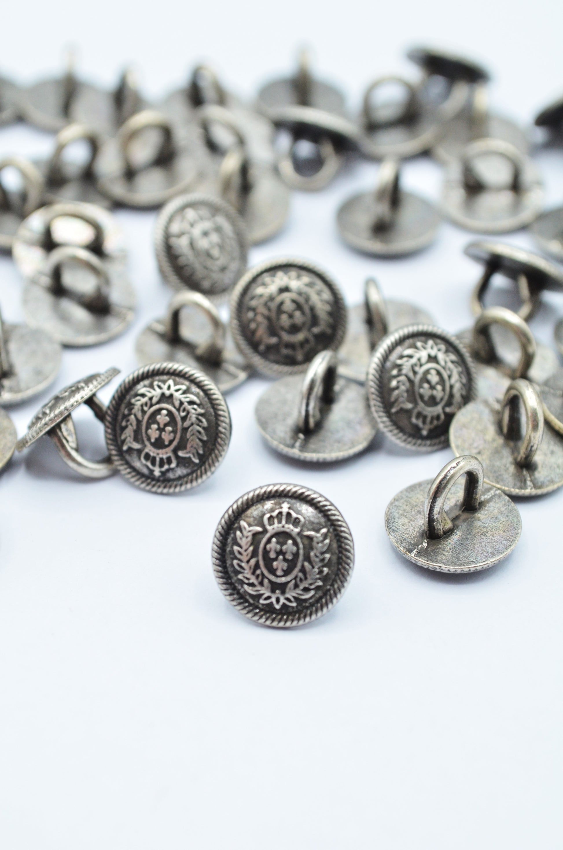 Nasturi Metalici Argintii, 11mm