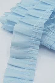 Pasmanterie Volan 6cm, Bleu