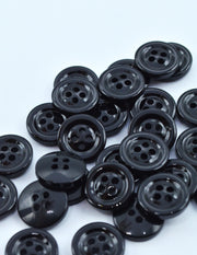 Nasturi De Plastic 15mm, Negru