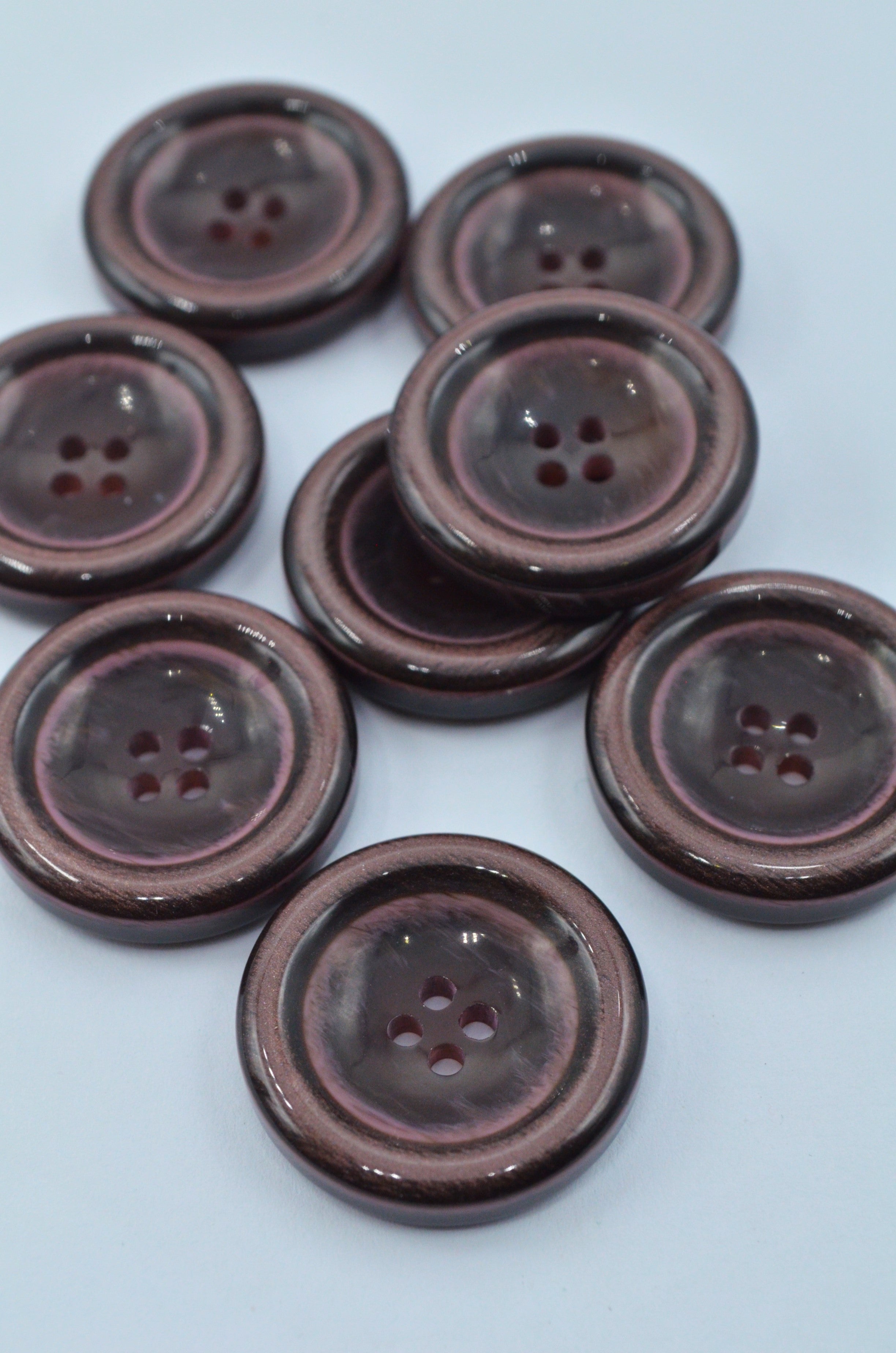 Nasturi De Plastic 25mm, Maro Cu Roz