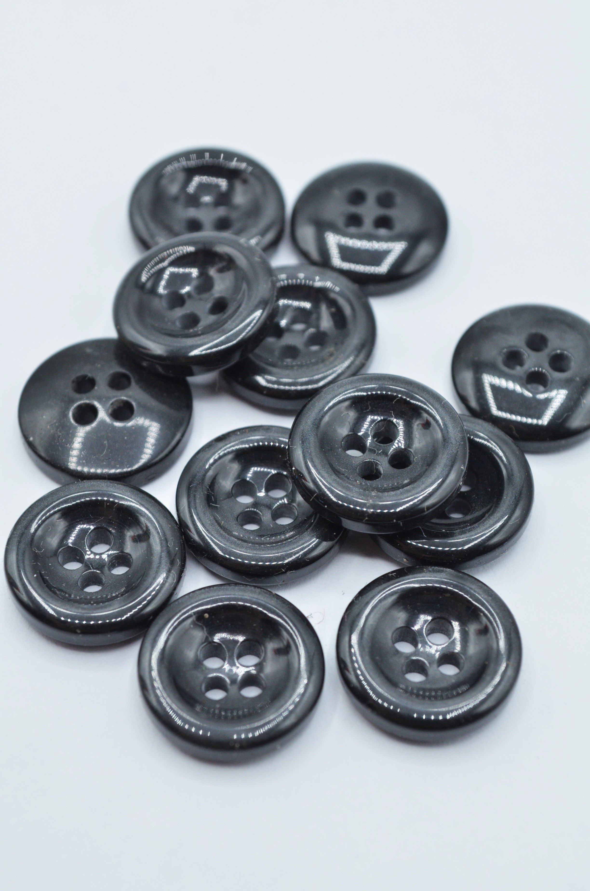 Nasturi De Plastic 14mm, Bleumarin Foarte Inchis