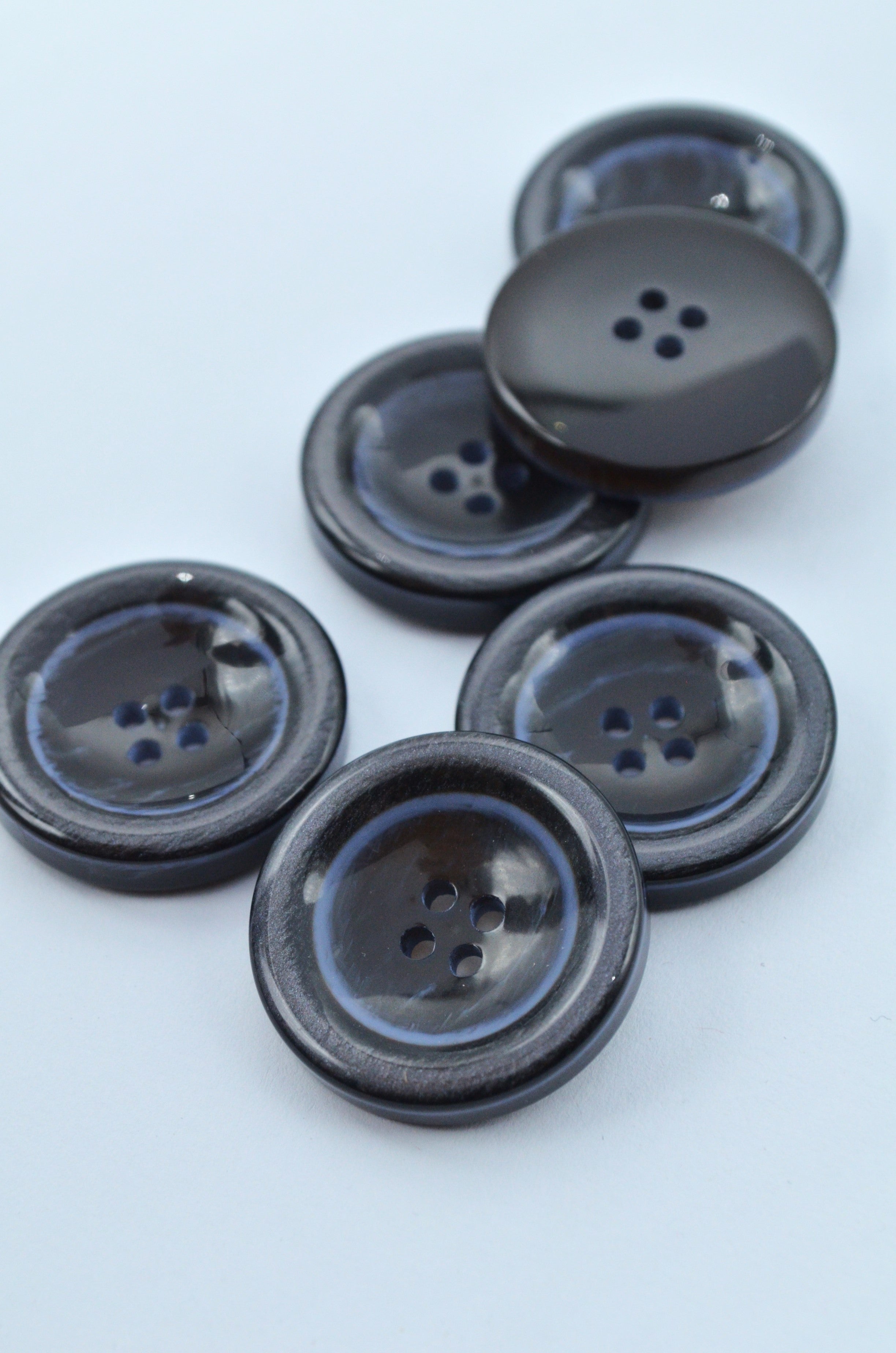 Nasturi De Plastic 25mm, Bleumarin