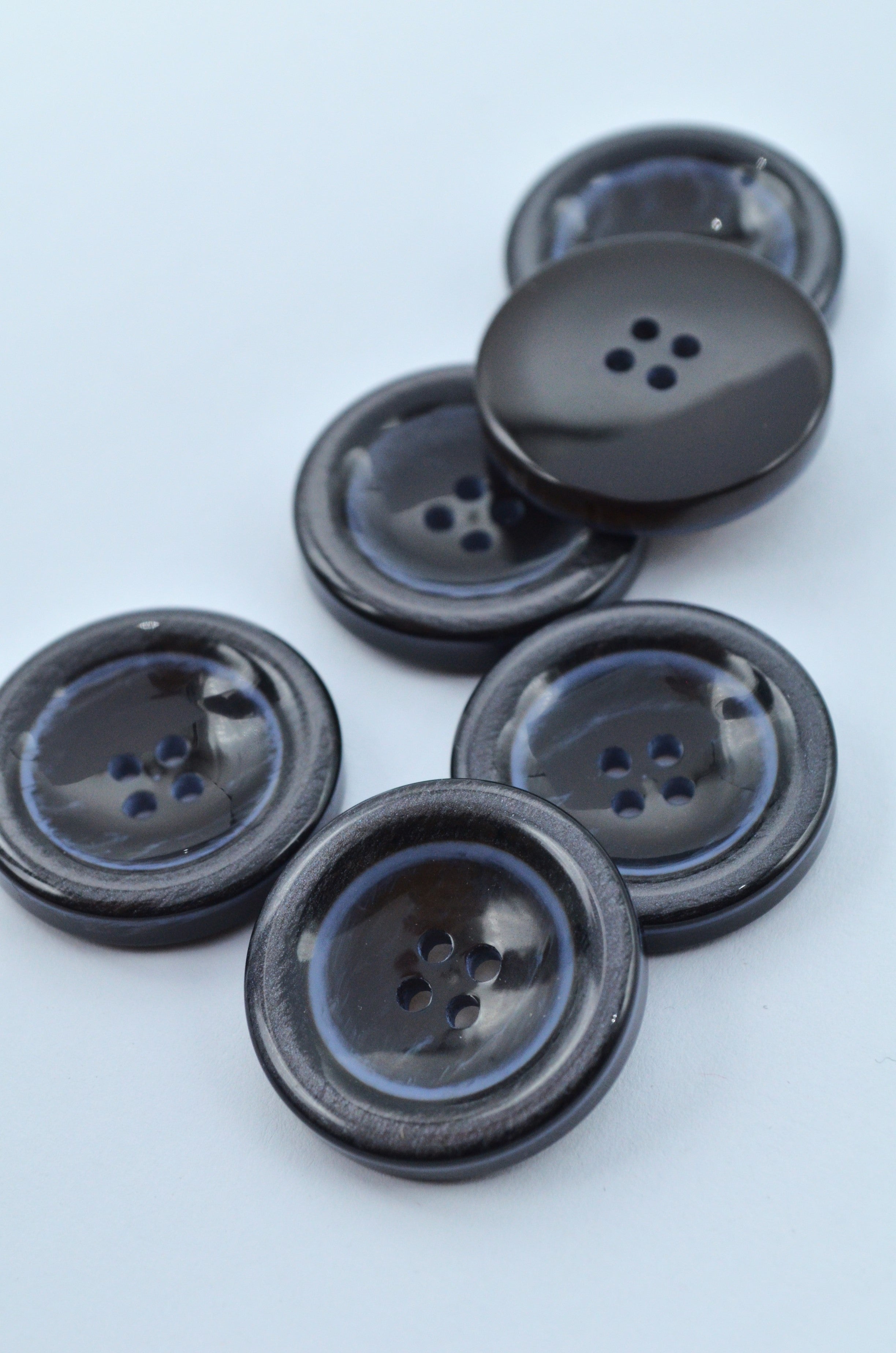 Nasturi De Plastic 25mm, Bleumarin