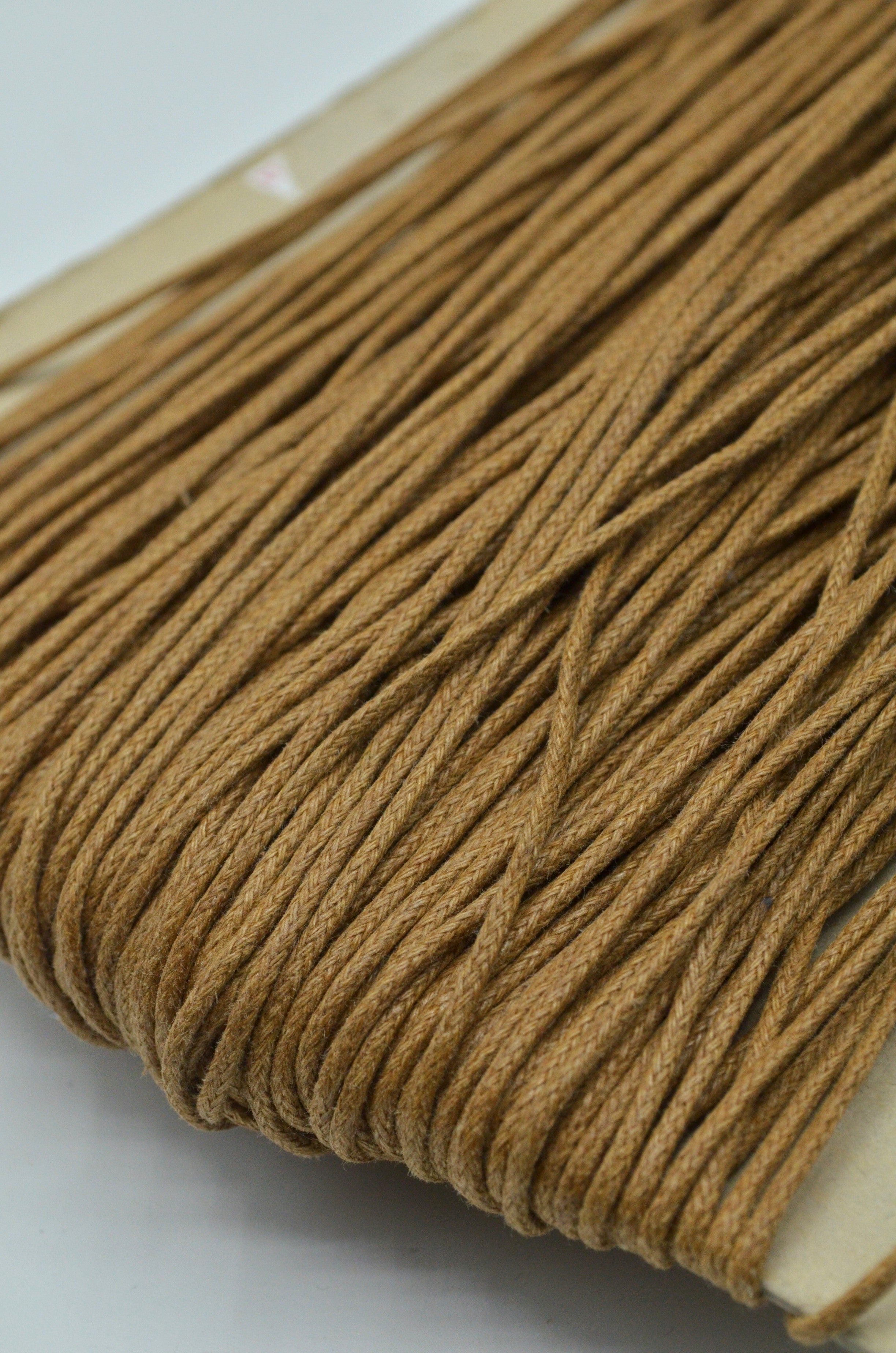 Snur De Bumbac Cerat 2mm, Bej