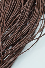 Snur De Bumbac Cerat 2mm, Maro