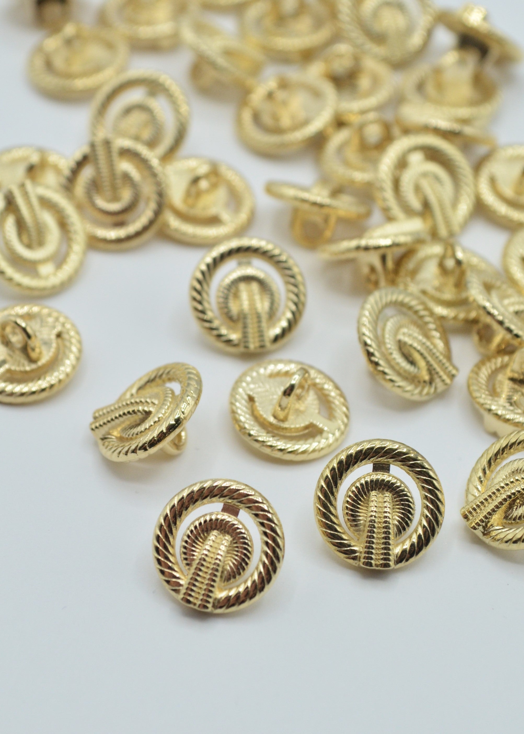 Nasturi Metalici 12mm, Aurii