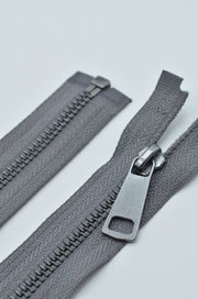 Fermoar Metalic Detasabil 47cm, Gri