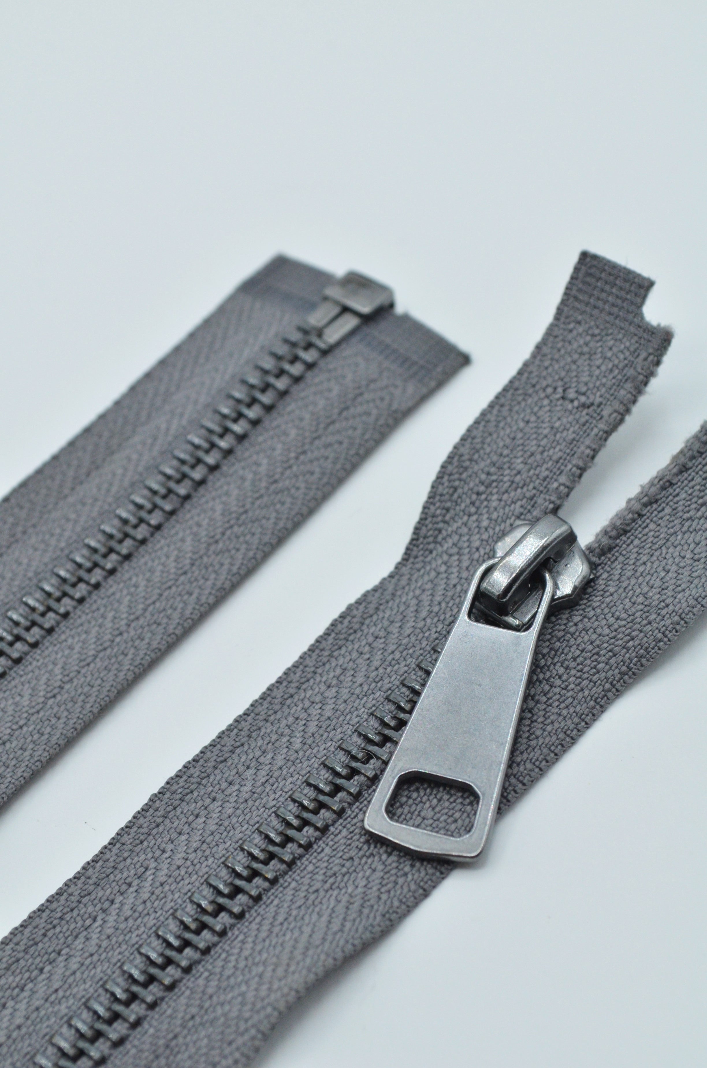 Fermoar Metalic Detasabil 47cm, Gri