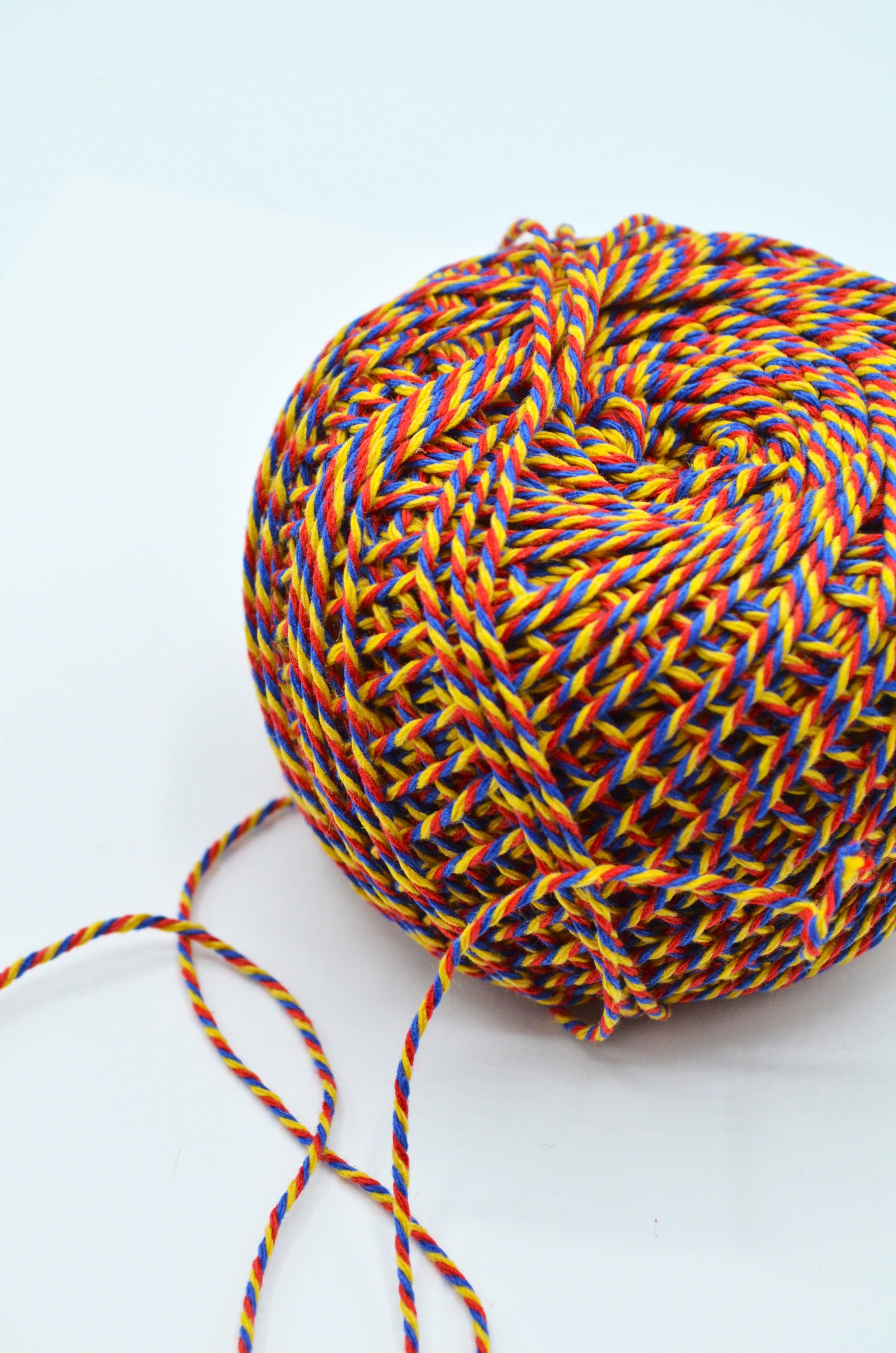 Snur Tricolor De Bumbac 1.5mm