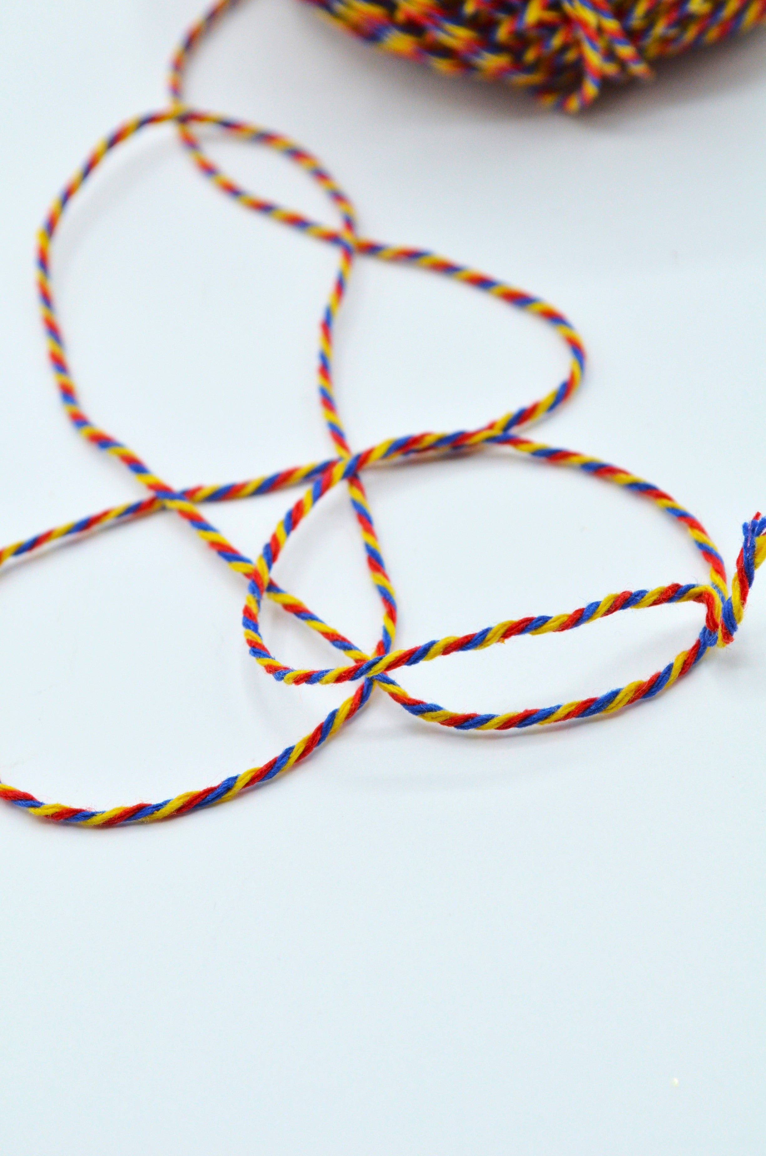 Snur Tricolor De Bumbac 1.5mm