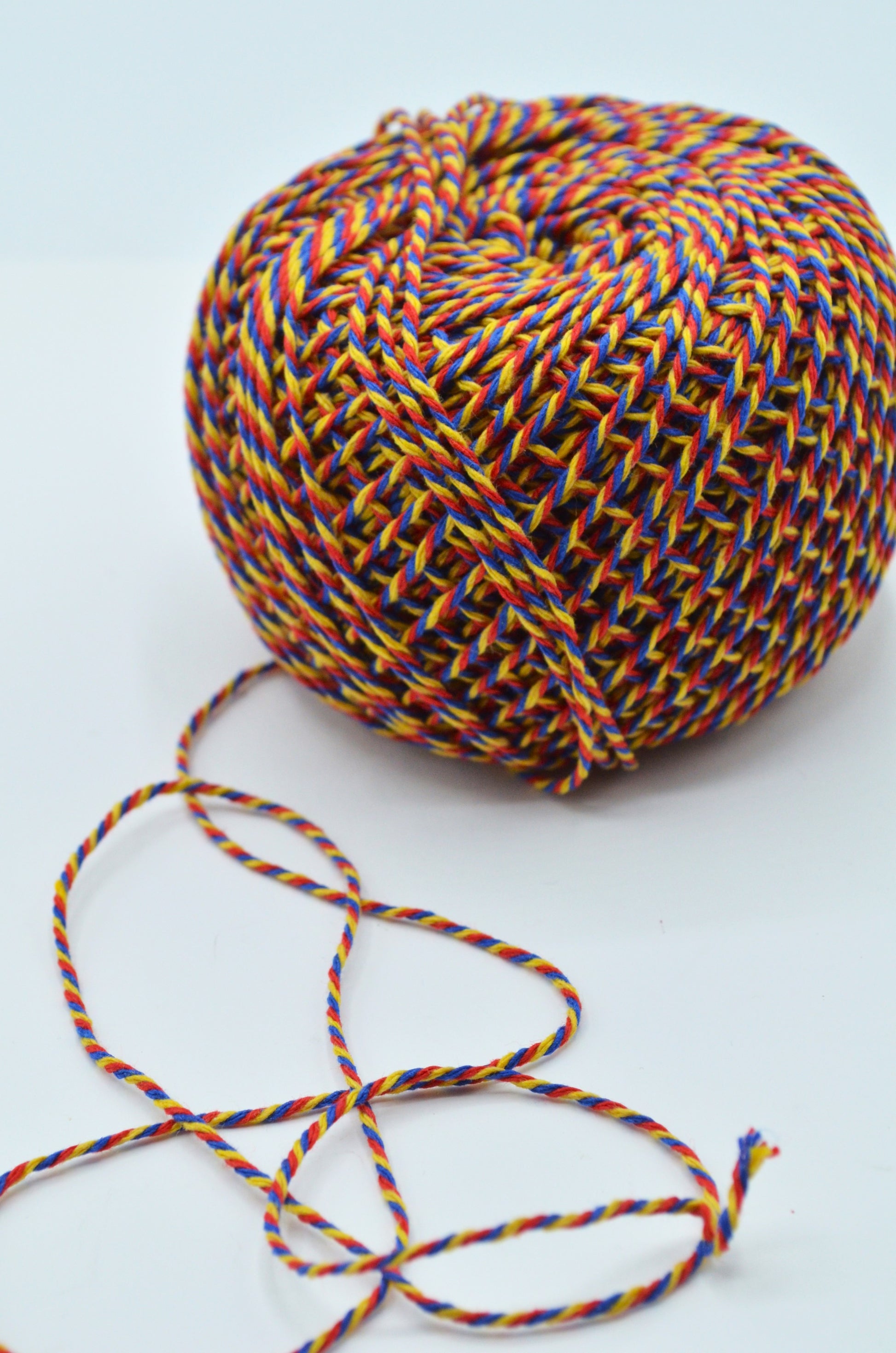 Snur Tricolor De Bumbac 1.5mm