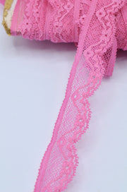 Dantela Elastica 2.50cm, Roz