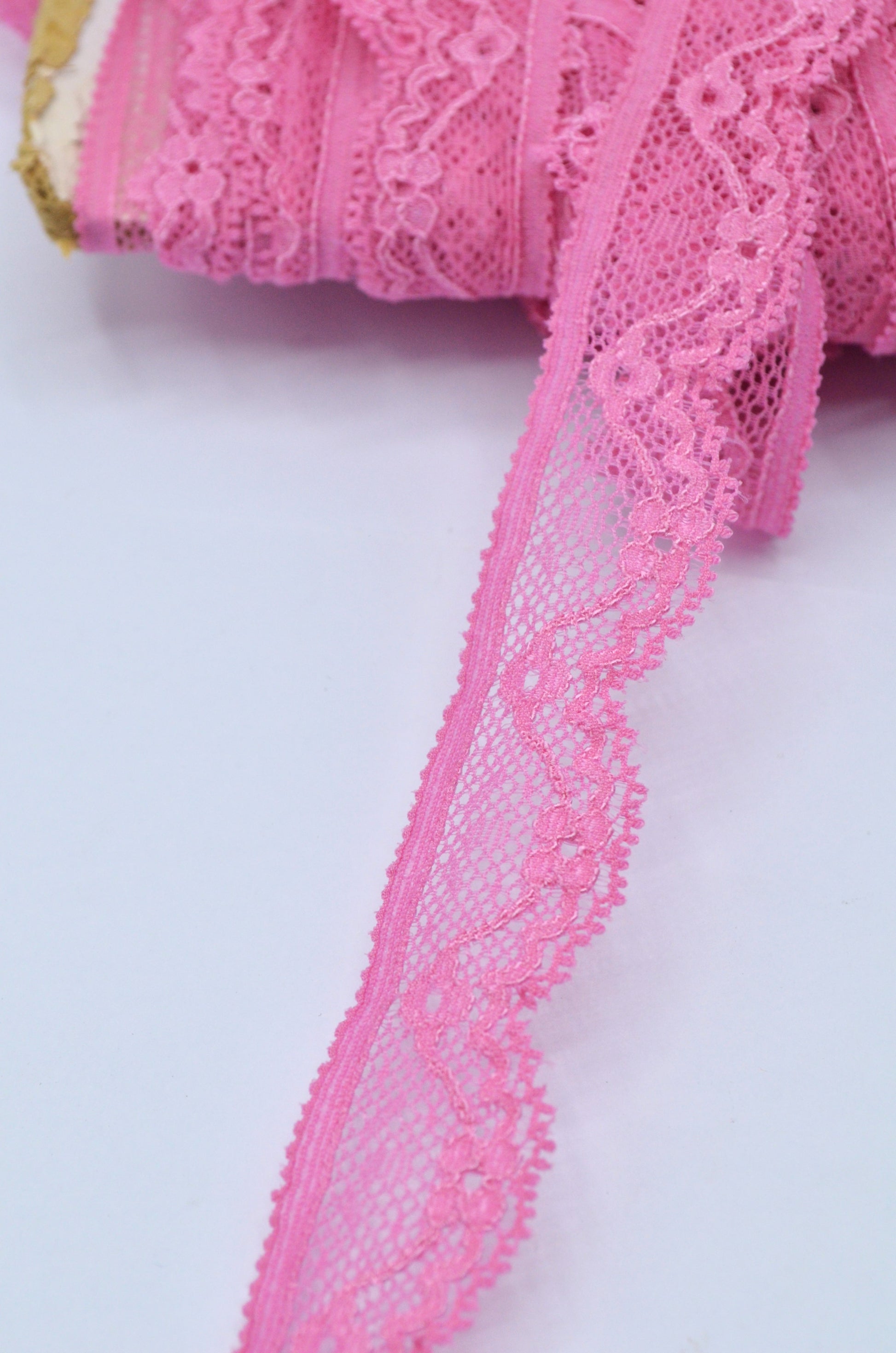 Dantela Elastica 2.50cm, Roz