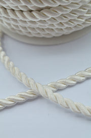 Snur Rasucit 6mm, Ivoire