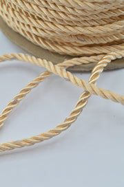 Snur Rasucit 4mm, Crem