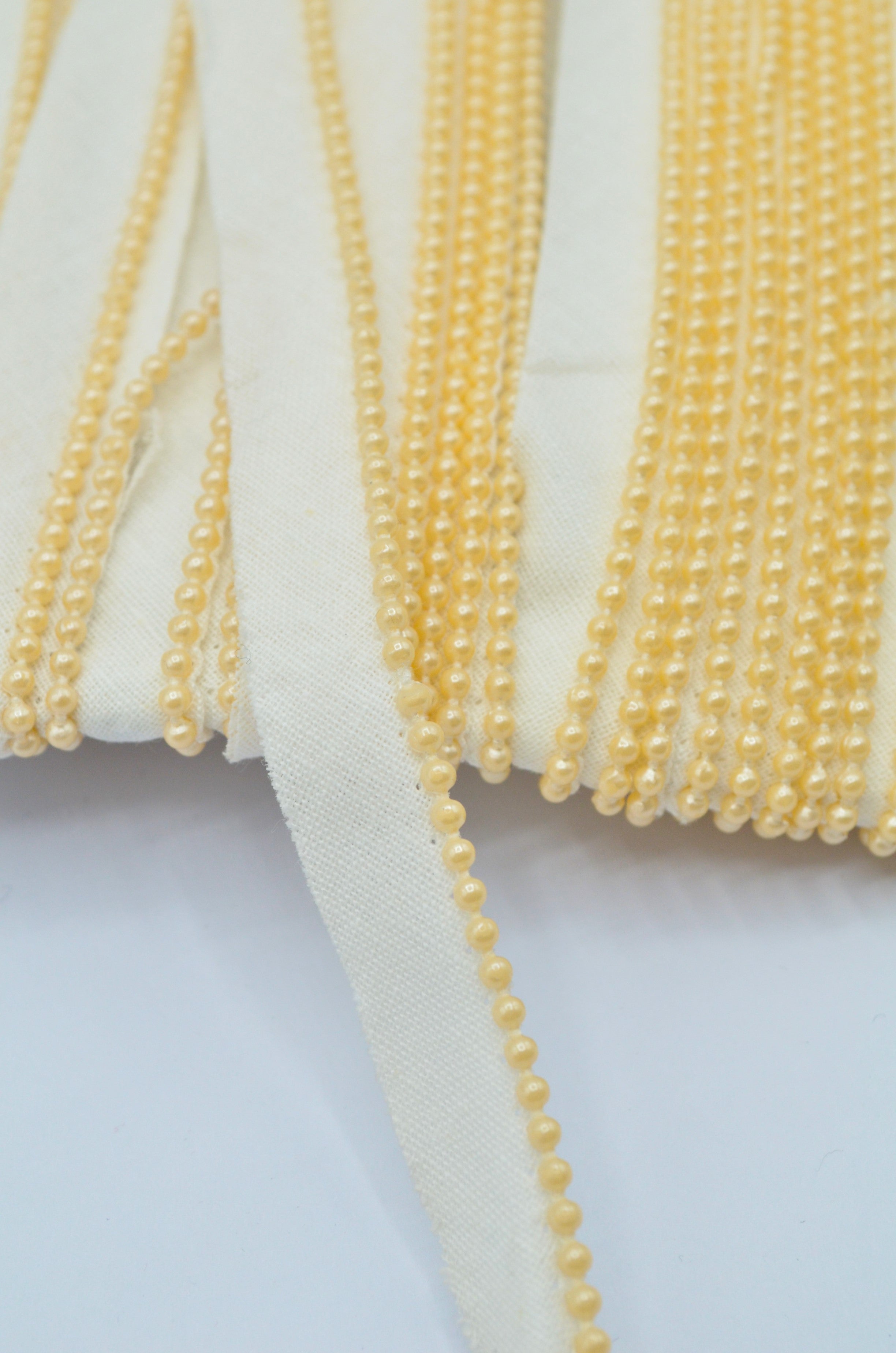 Paspoal de bumbac cu perle 15mm, Somon