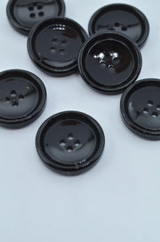 Nasturi De Plastic 17mm, Negru