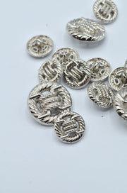 Nasturi Metalici Argintii