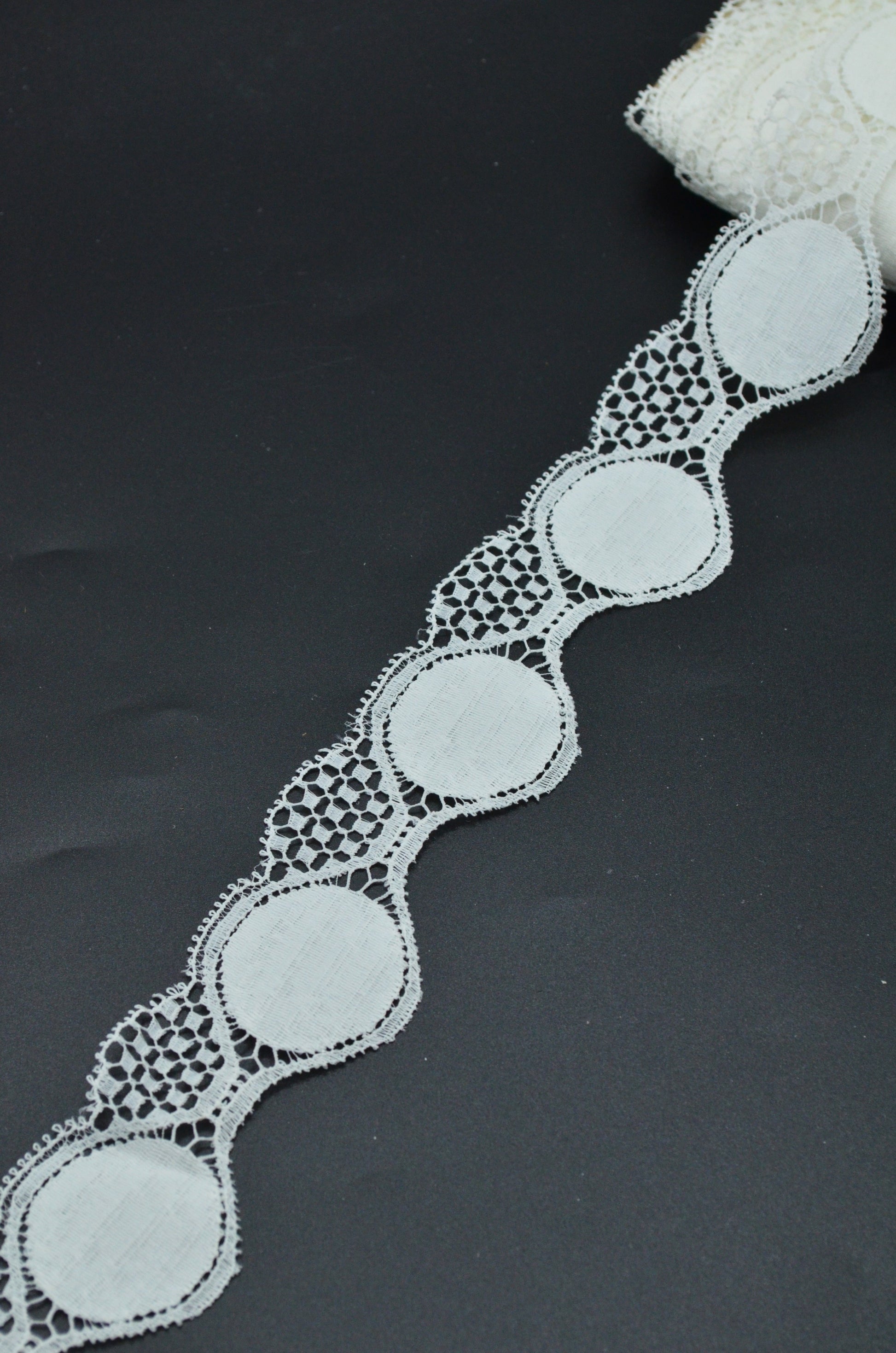 Dantela 4cm, Alb