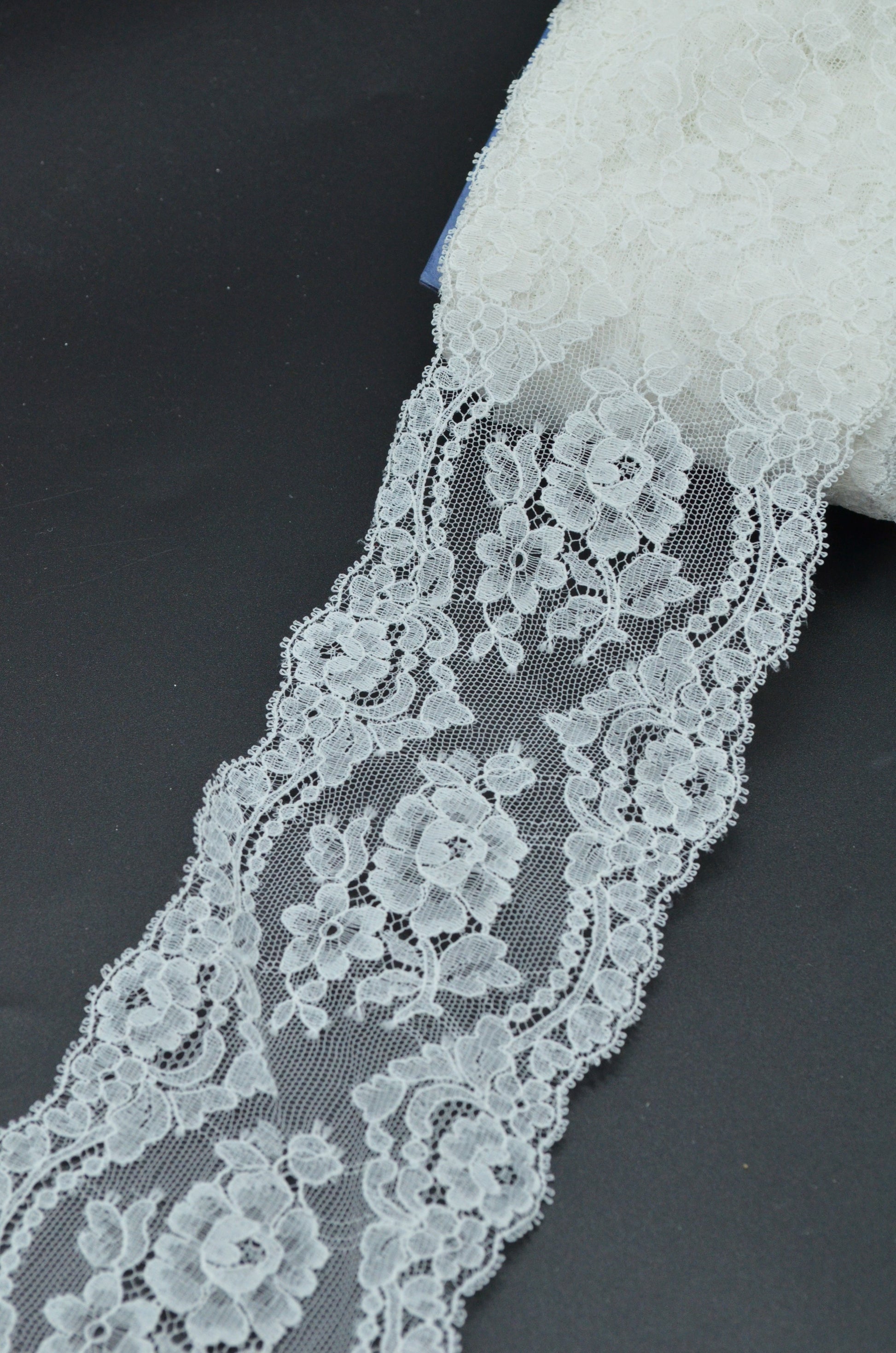 Dantela 8cm, Alb