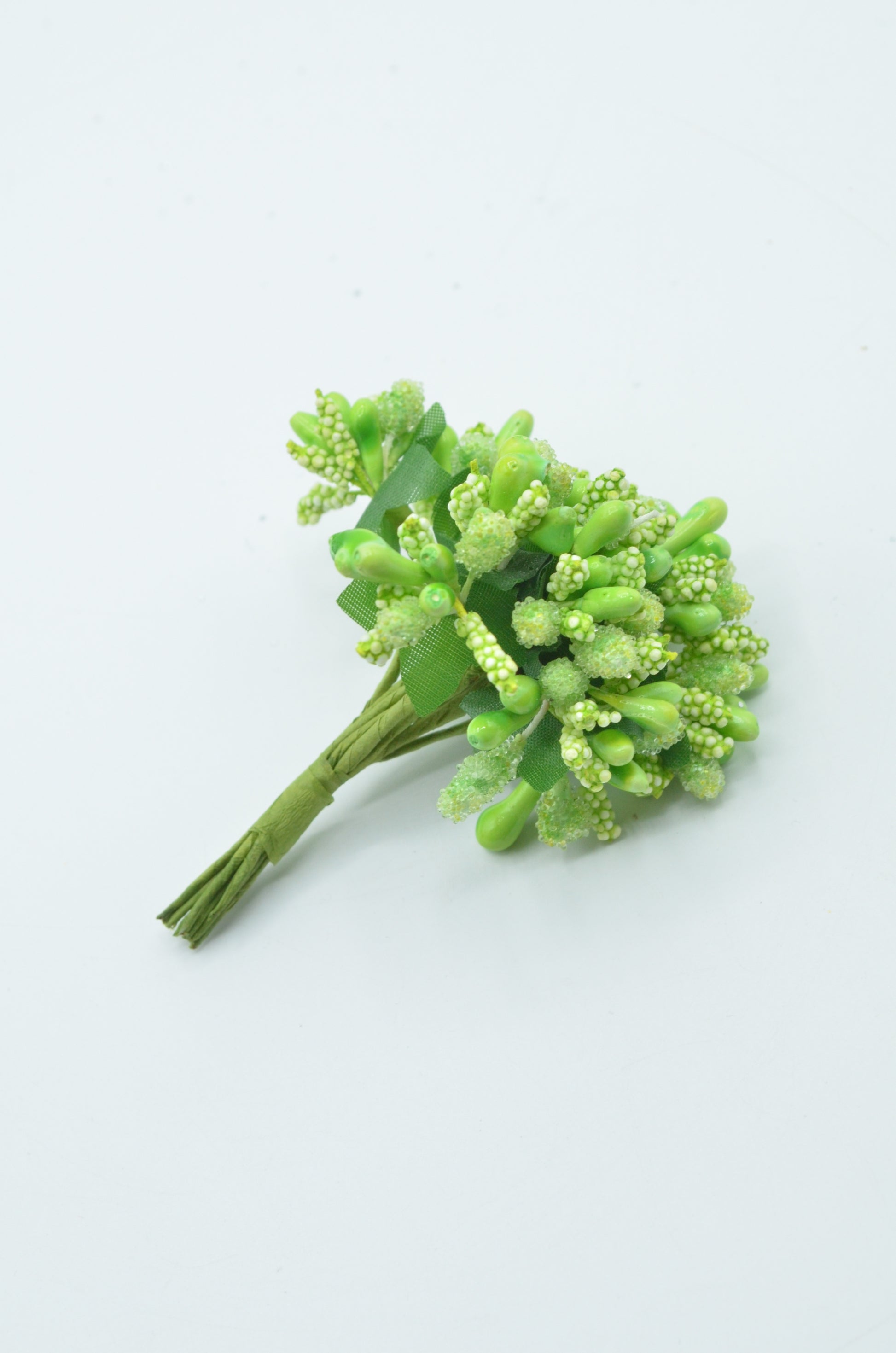 Stamina Cu Bobite mari (12 fire/Buchet) Verde