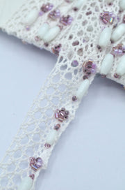 Dantela De Bumbac Cu Margele 2cm