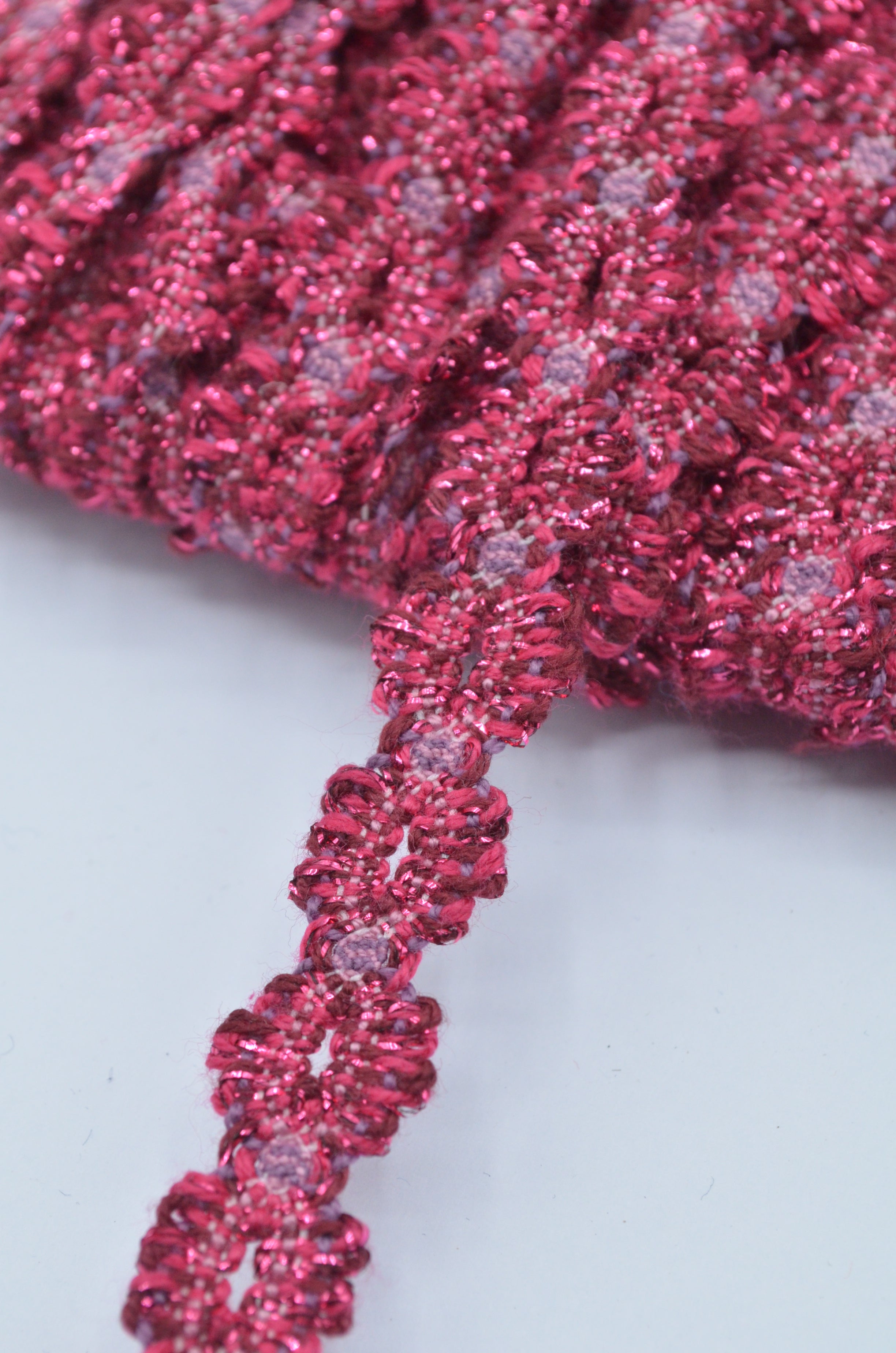 Dantela De Bumbac 1.50cm, Siclam cu fir lurex