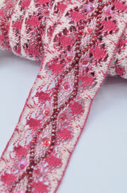 Dantela De Bumbac Cu Margele 4.50cm