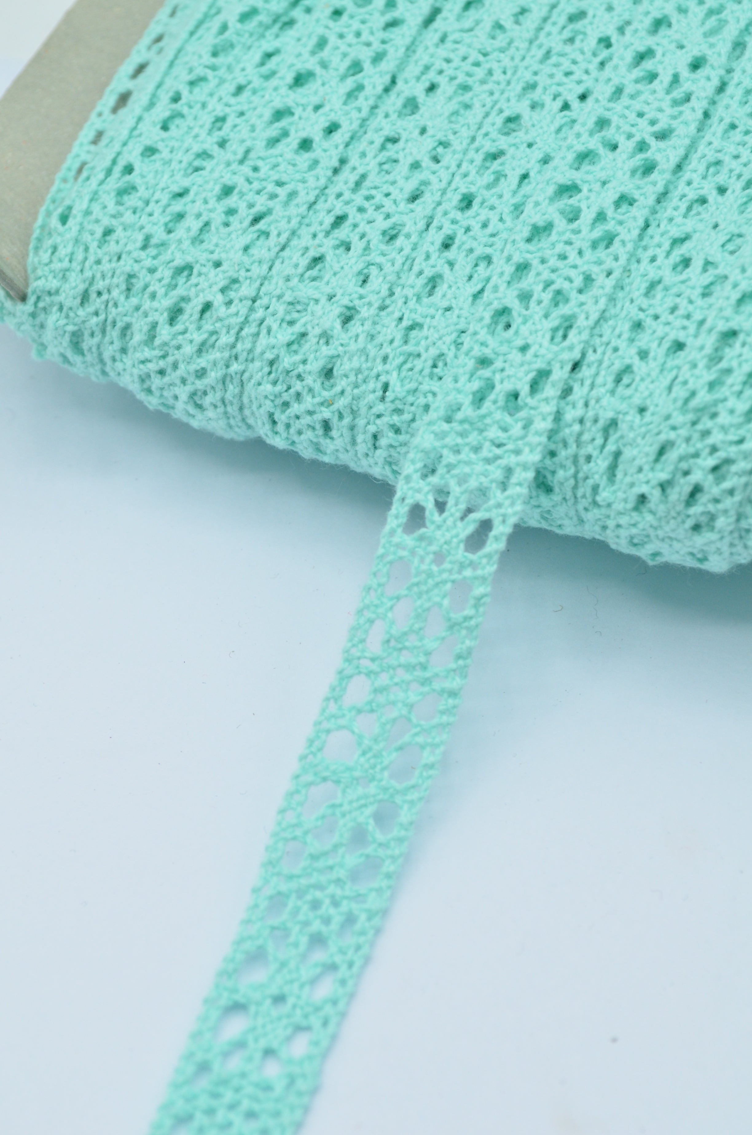 Dantela De Bumbac 1.3cm - Menta