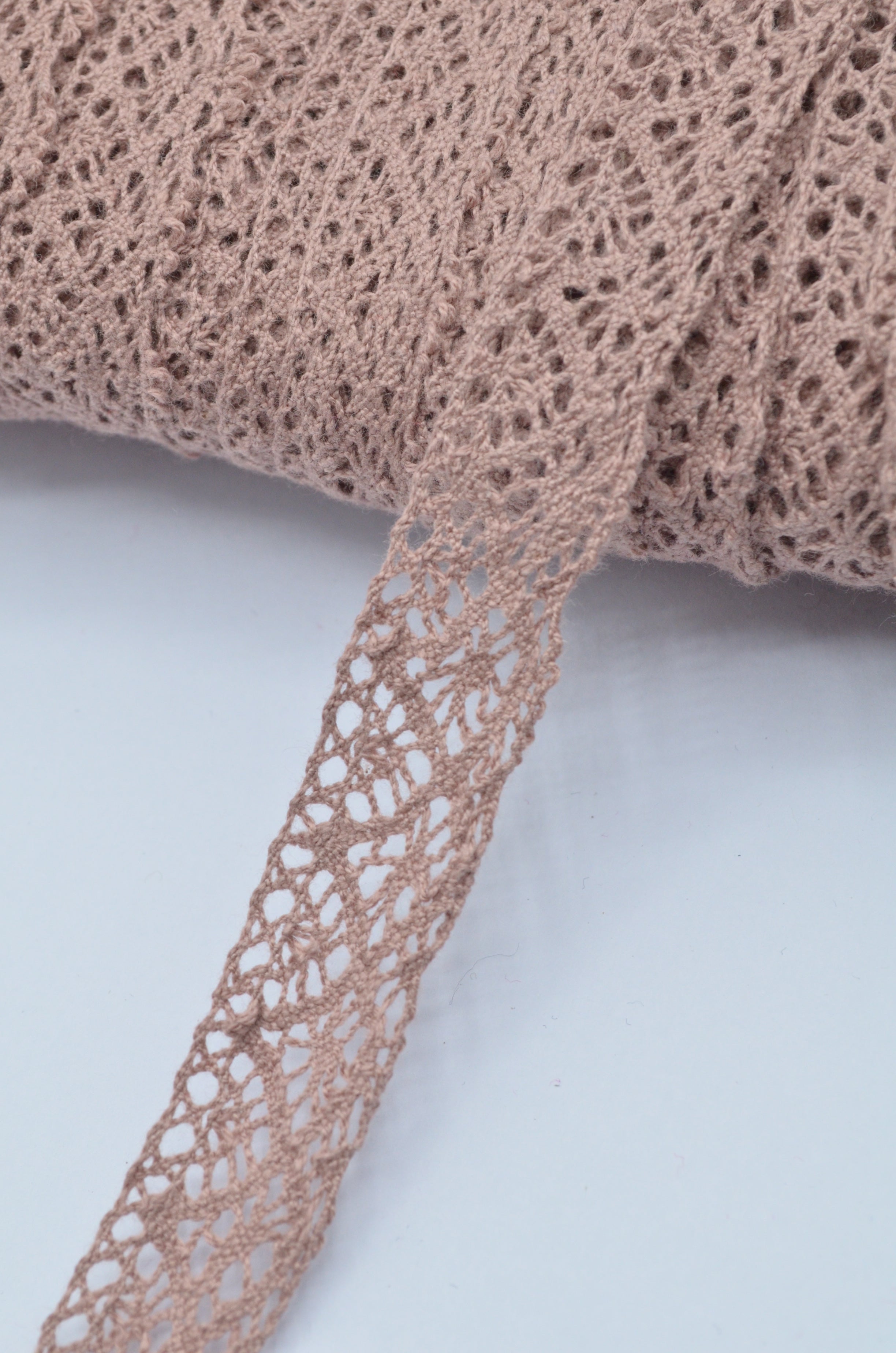 Dantela De Bumbac 18mm - Roz Prafuit