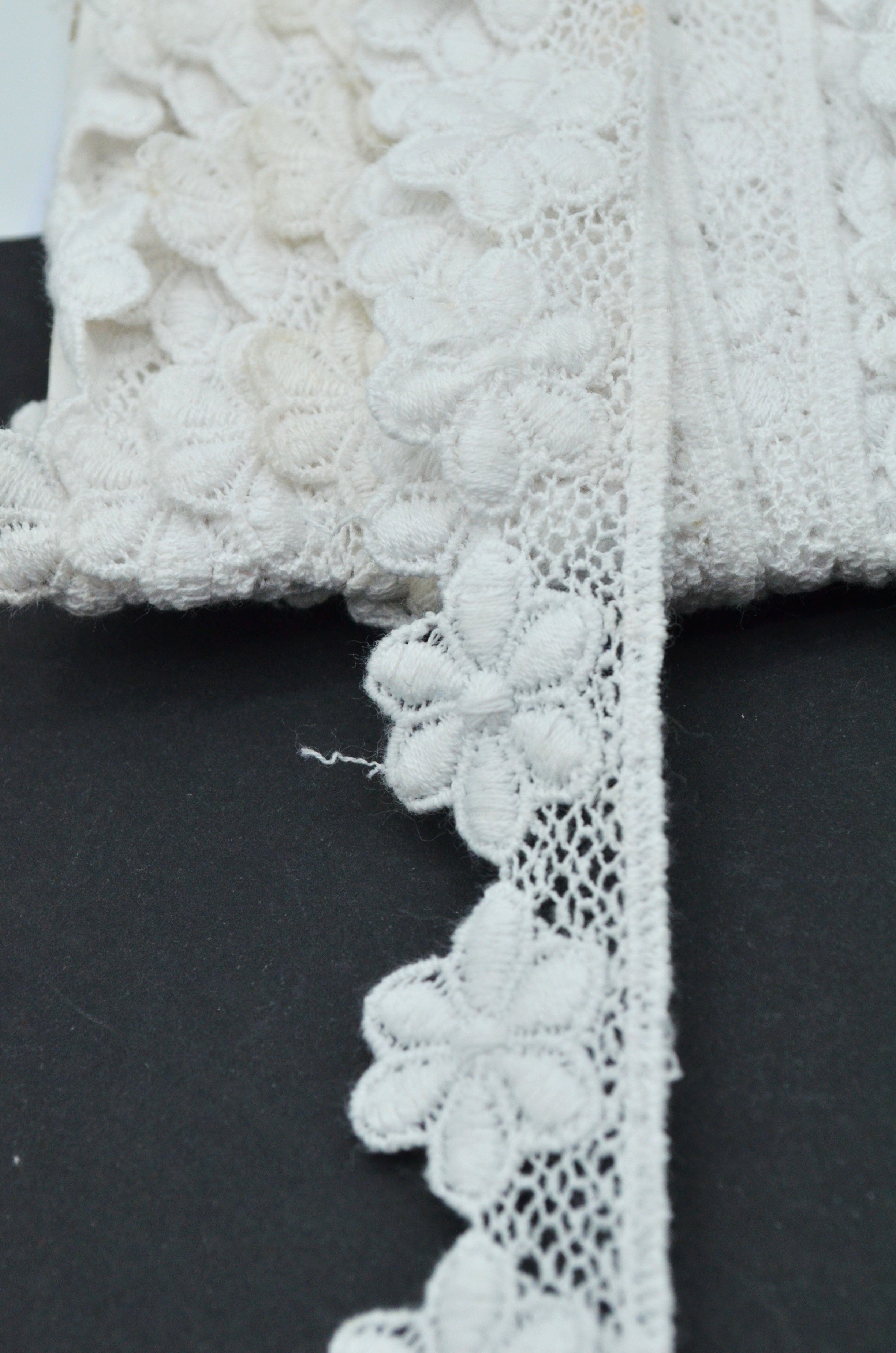 Dantela De Bumbac 2.80cm, Ivoire