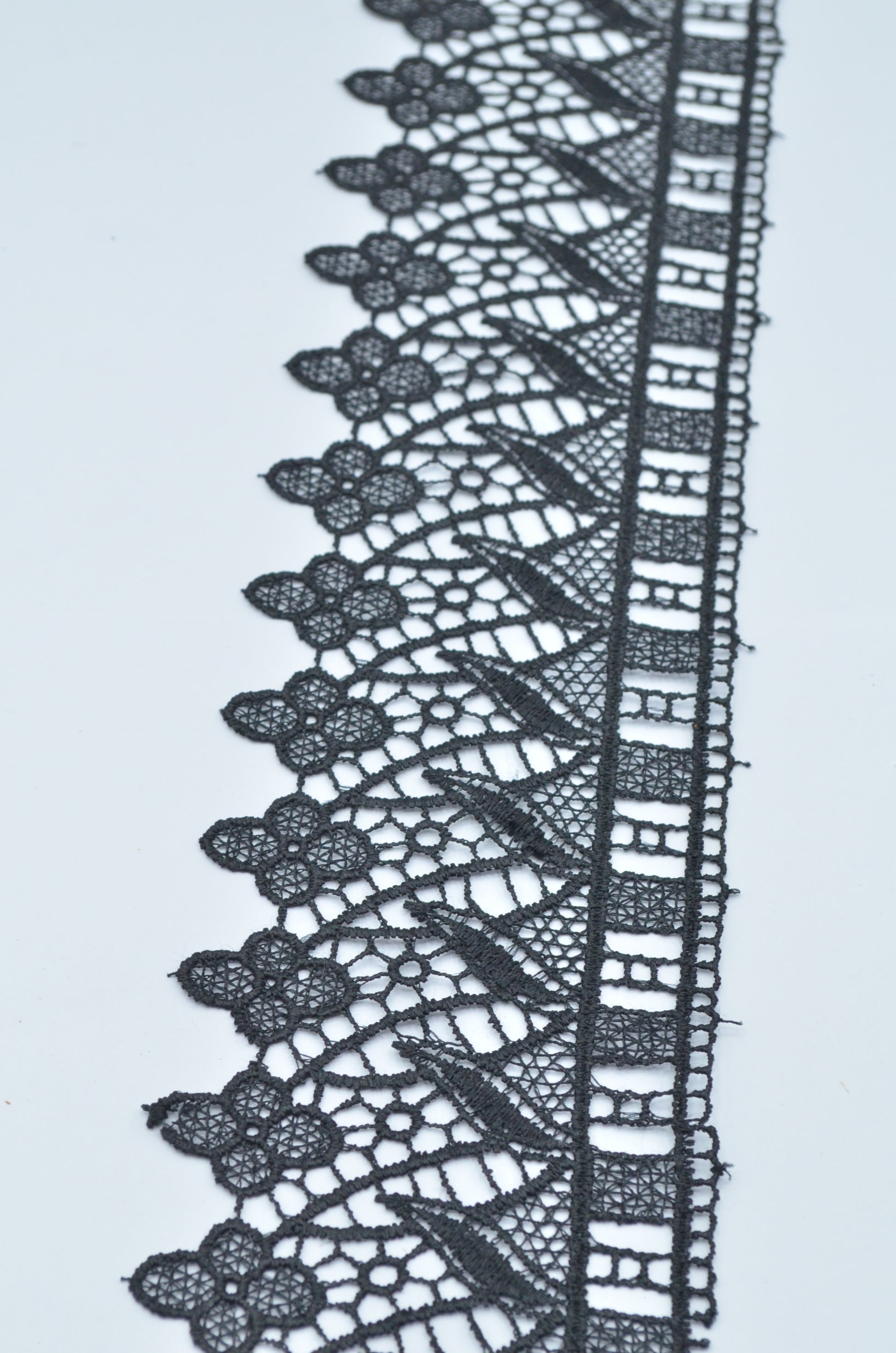 Dantela 9.50cm, Negru