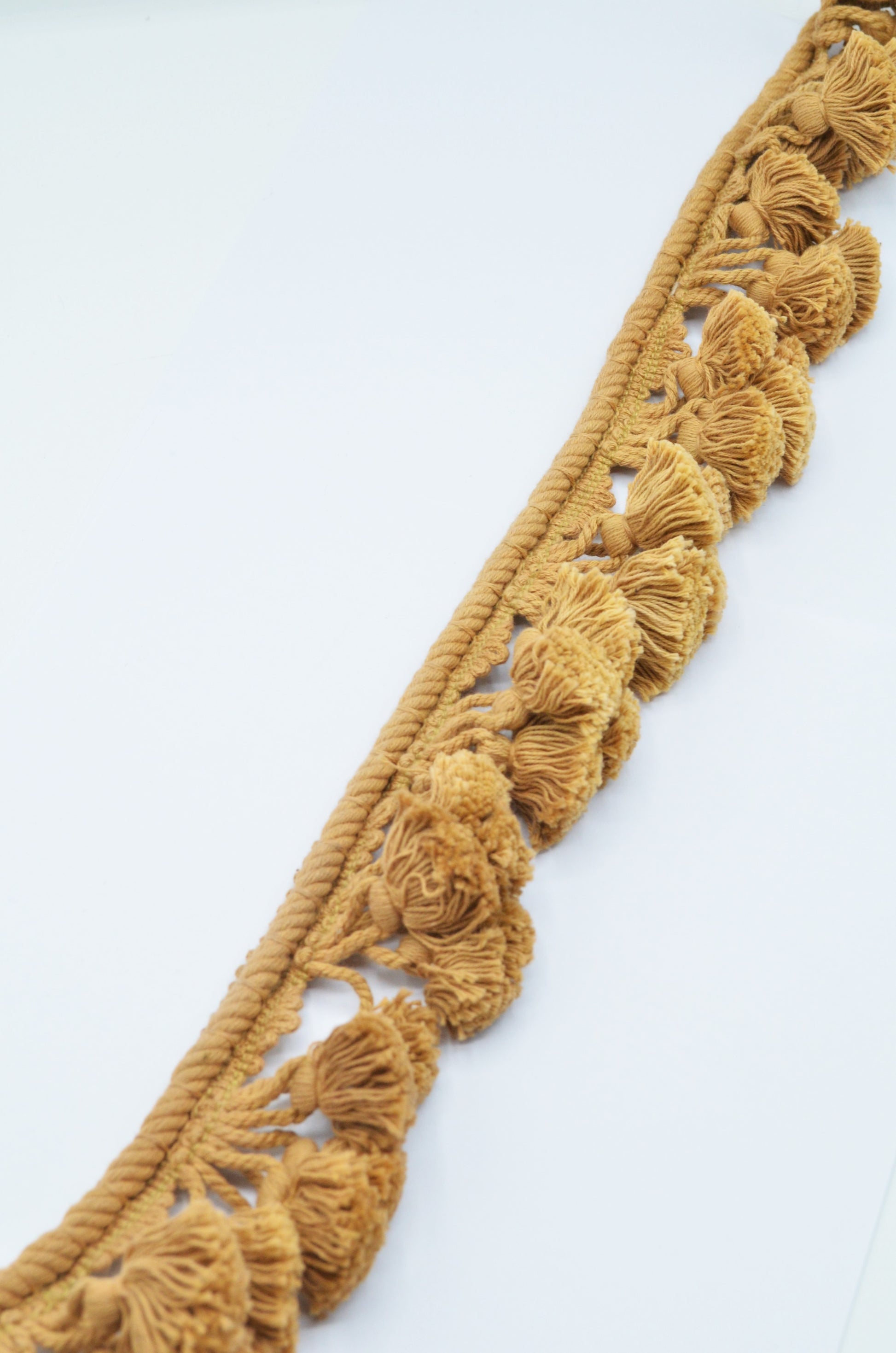 Banda Cu Ciucuri Din Bumbac, 6cm, Bej