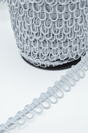 Banda Cu Butoniere Elastice, 17mm, Gri