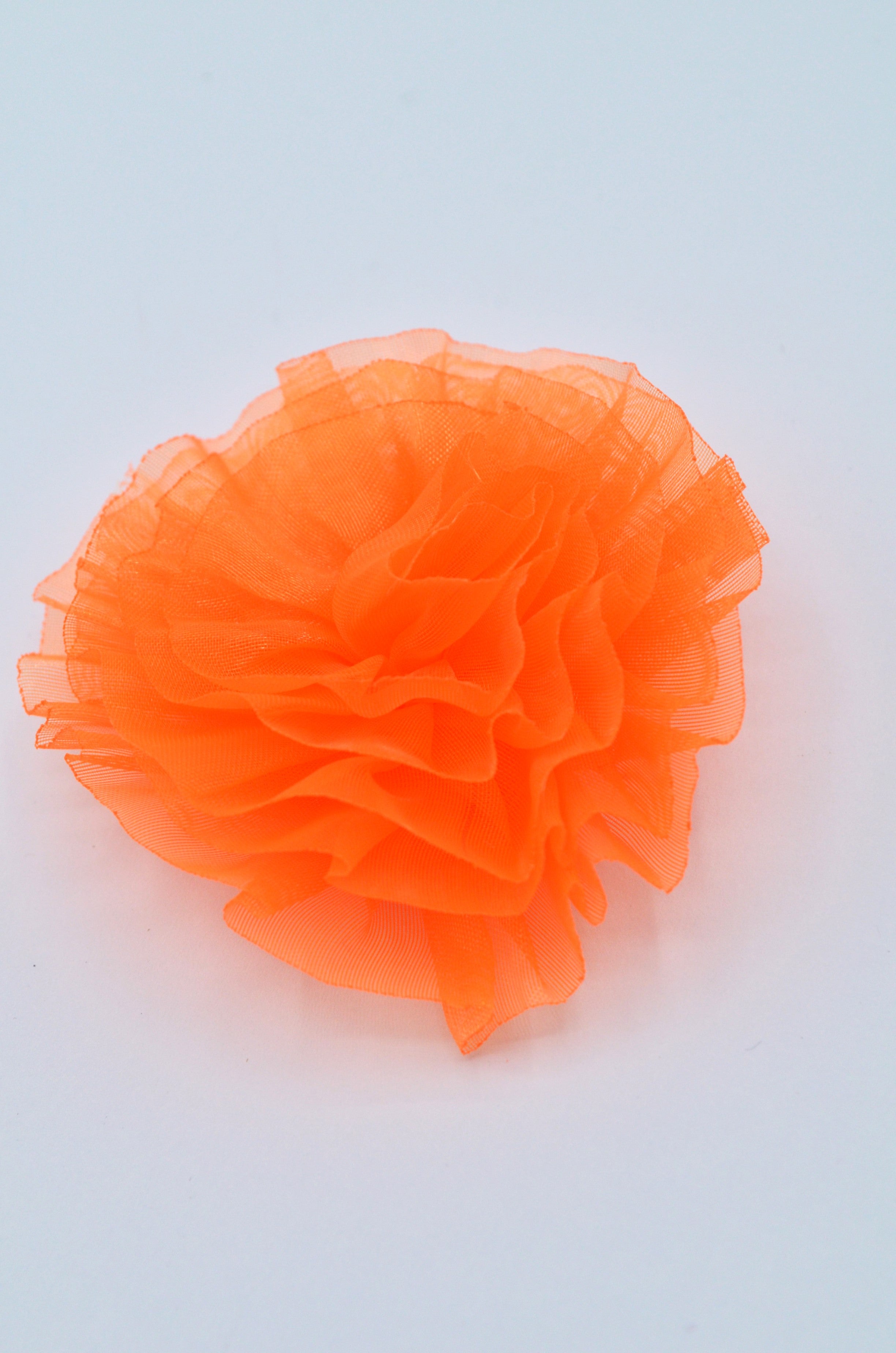 Floare Din Organza 7cm, Portocaliu