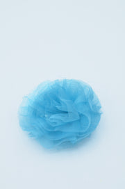 Floare Din Organza 6cm, Turcoaz