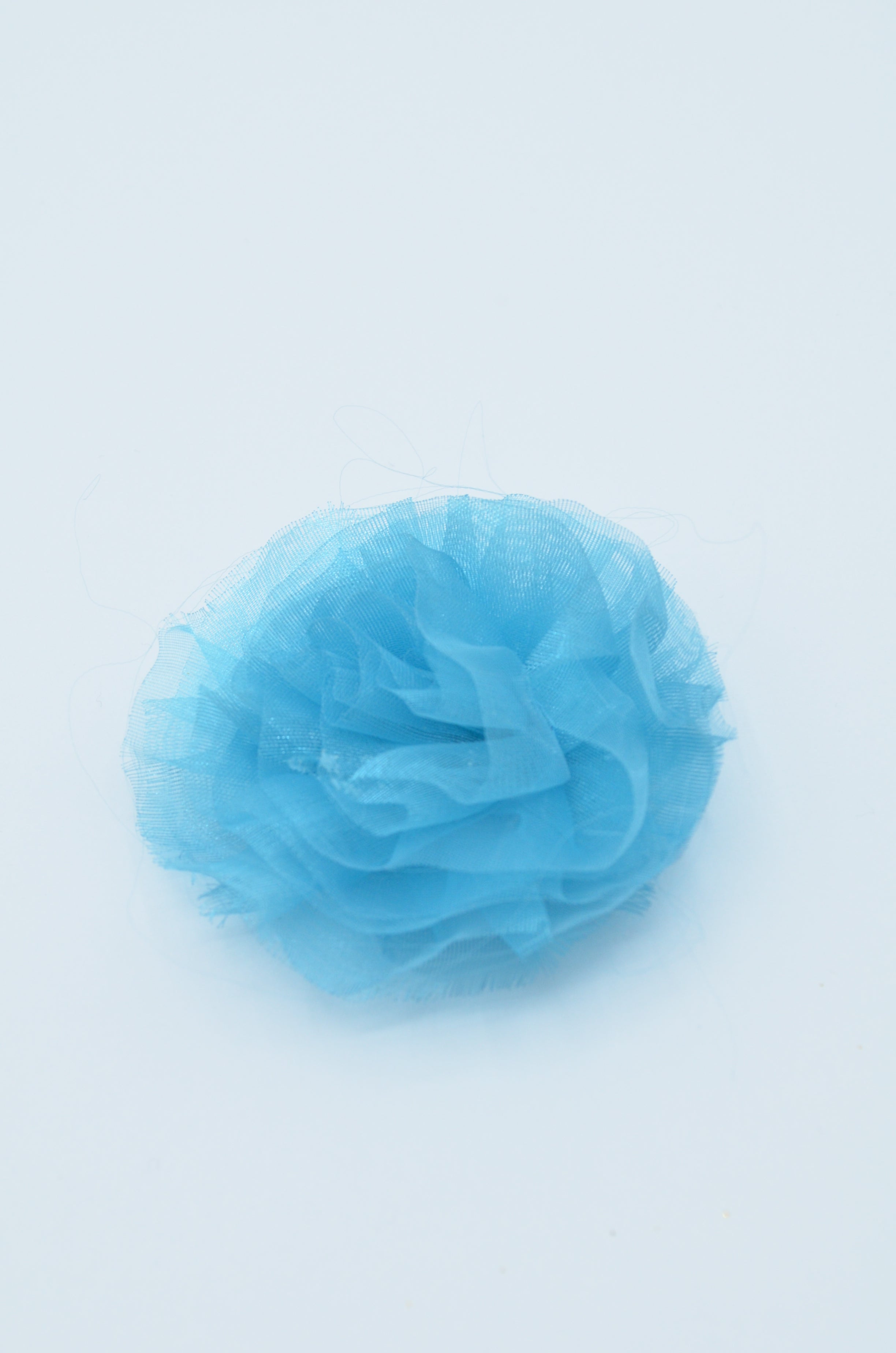 Floare Din Organza 6cm, Turcoaz