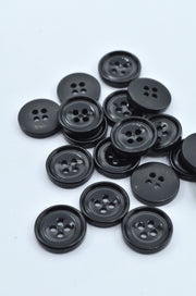 Nasturi De Plastic 15mm, Negru