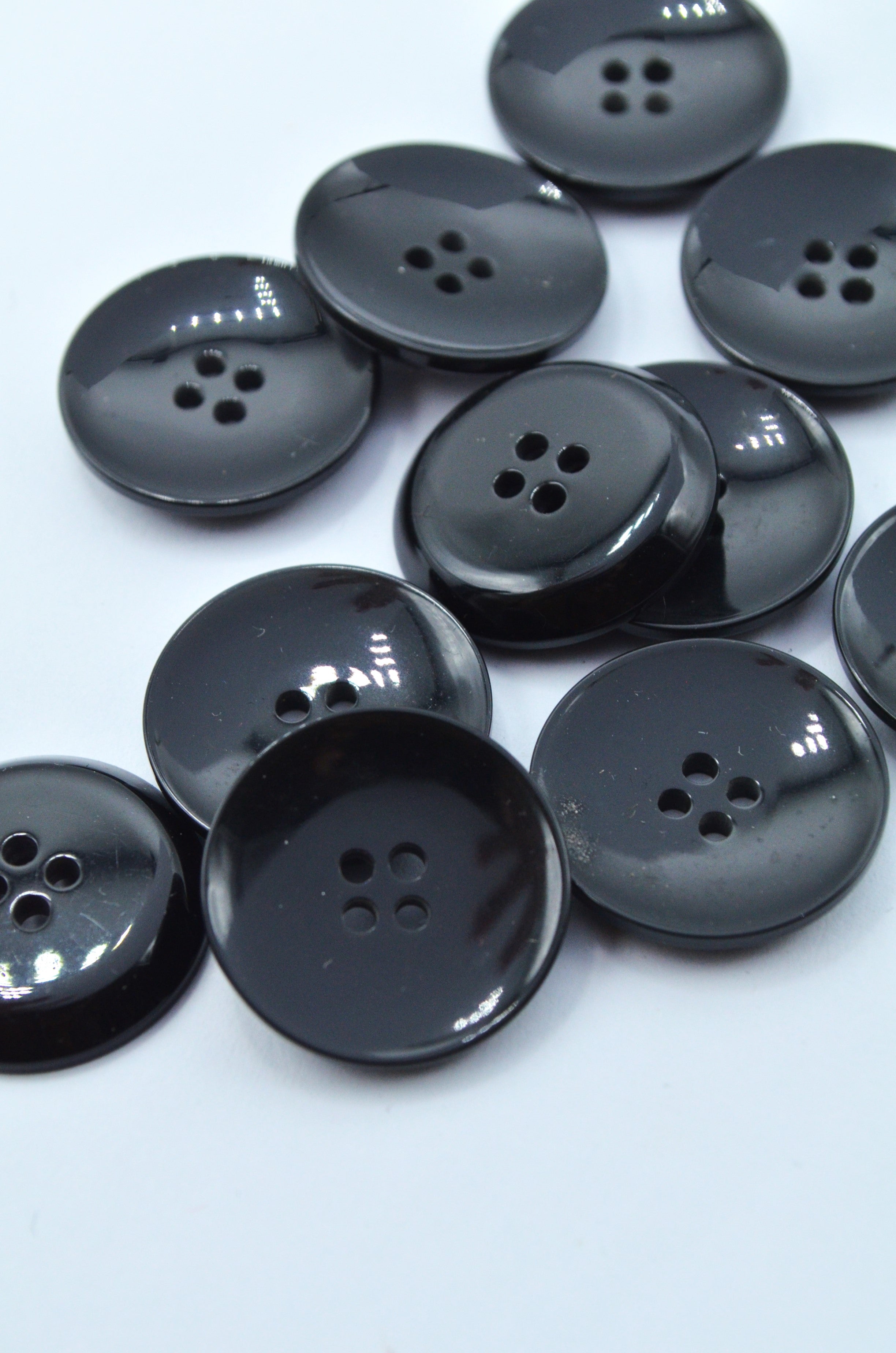 Nasturi De Plastic 22mm, Negru