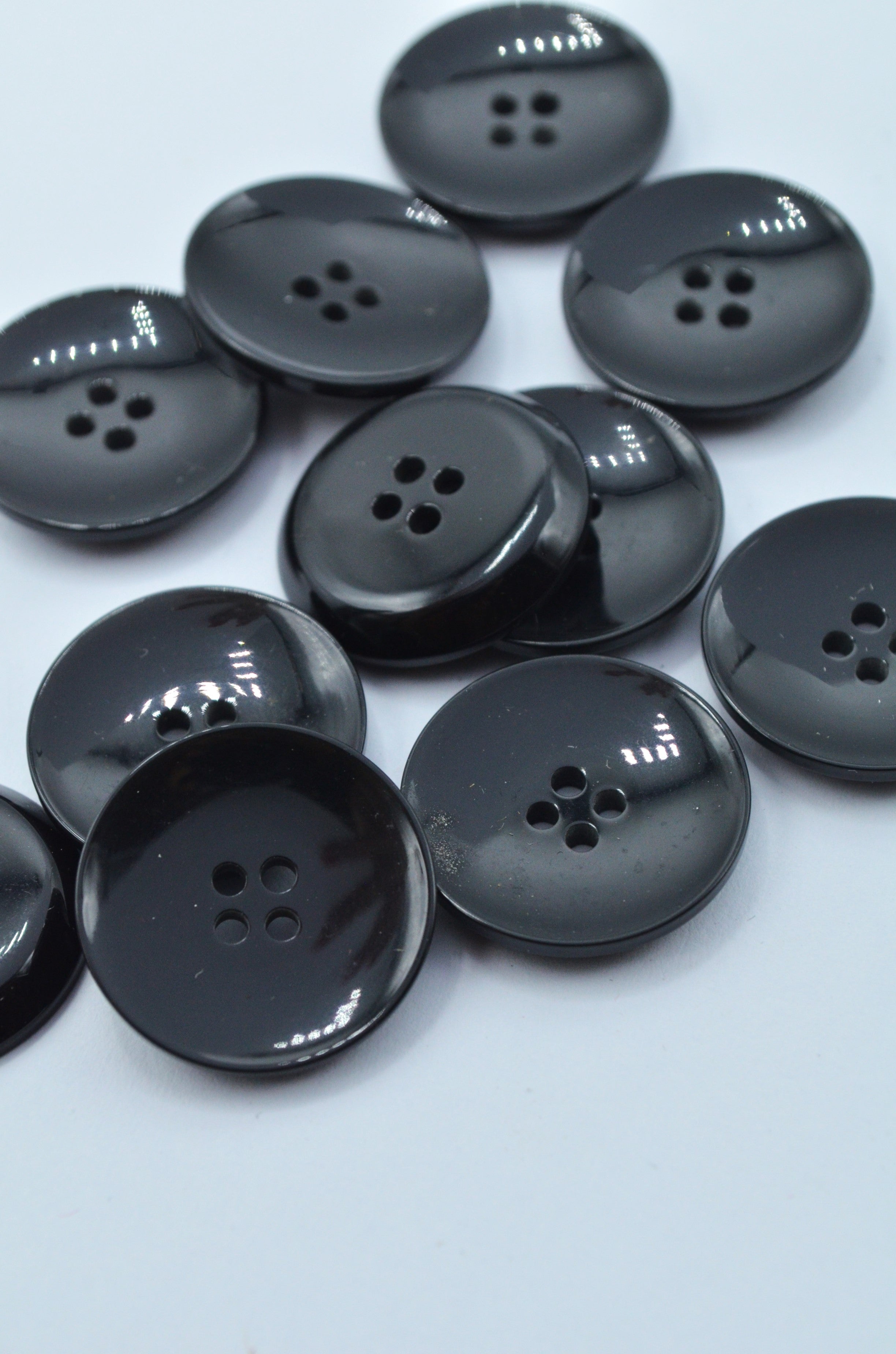 Nasturi De Plastic 22mm, Negru