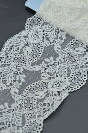 Dantela Elastica 17cm, Ivoire