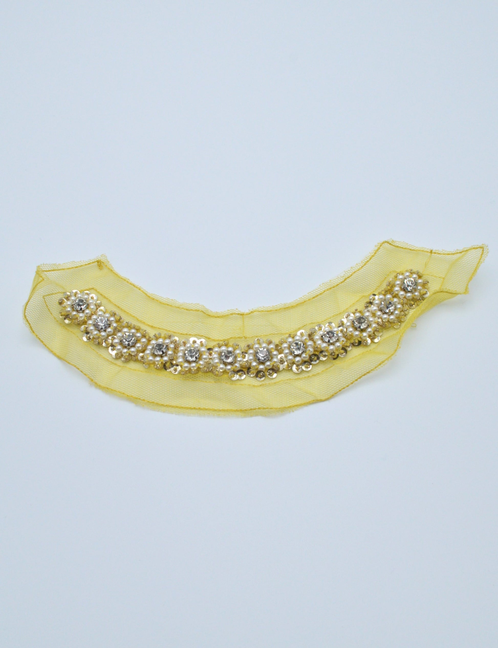 Aplicatie Guler Cu Margele 3x22cm